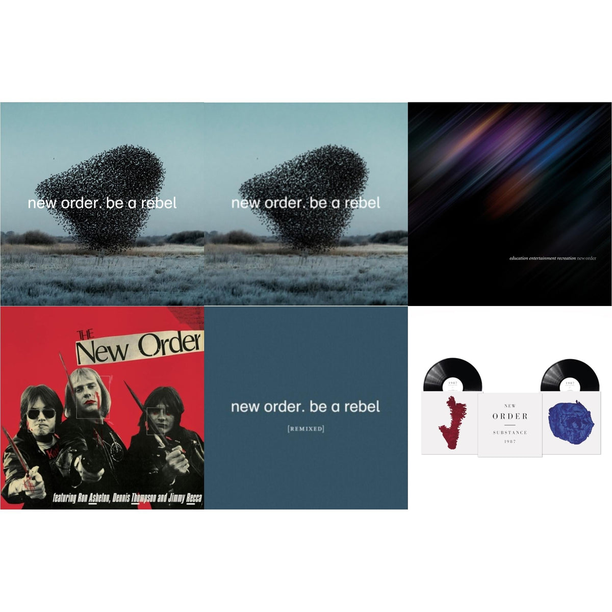 This is a 6 LP Vinyl SKU bundle.
1.This LP Vinyl is brand new.Format: LP VinylMusic Style: Synth-popThis item's title is: Be A RebelArtist: New OrderLabel: MUTEBarcode: 724596101735Release Date: 3/19/2021
2.This LP Vinyl is brand new.