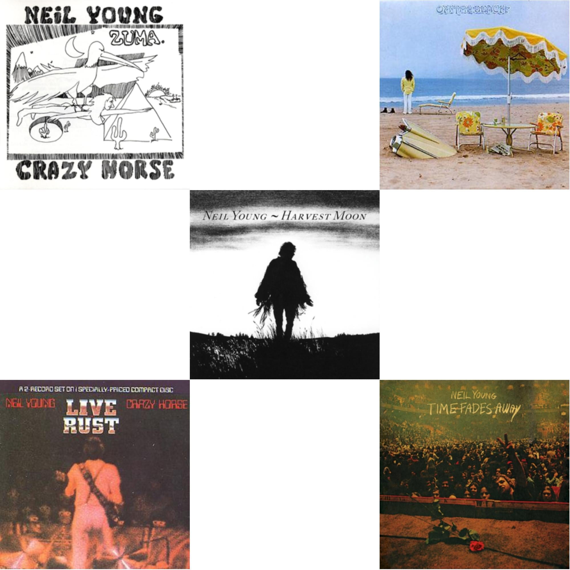 Zuma & Live Rust & Harvest Moon & On The Beach & Time Fades Away