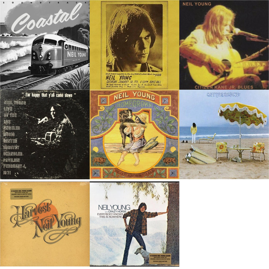 Coastal Ost & Royce Hall 1971 & Citizen Kane Jr. Blues 1974 (Live At The Bottom Line) & Dorothy Chandler Pavilion 1971 & Homegrown & On The Beach & Harvest & Everybody Knows This Is Nowhere