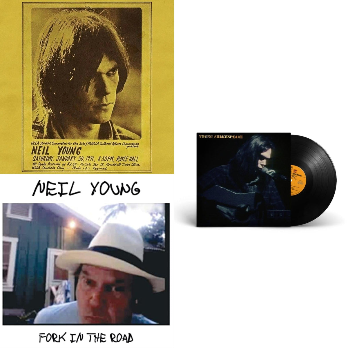 Royce Hall 1971 & Young Shakespeare & Fork In The Road (140G)