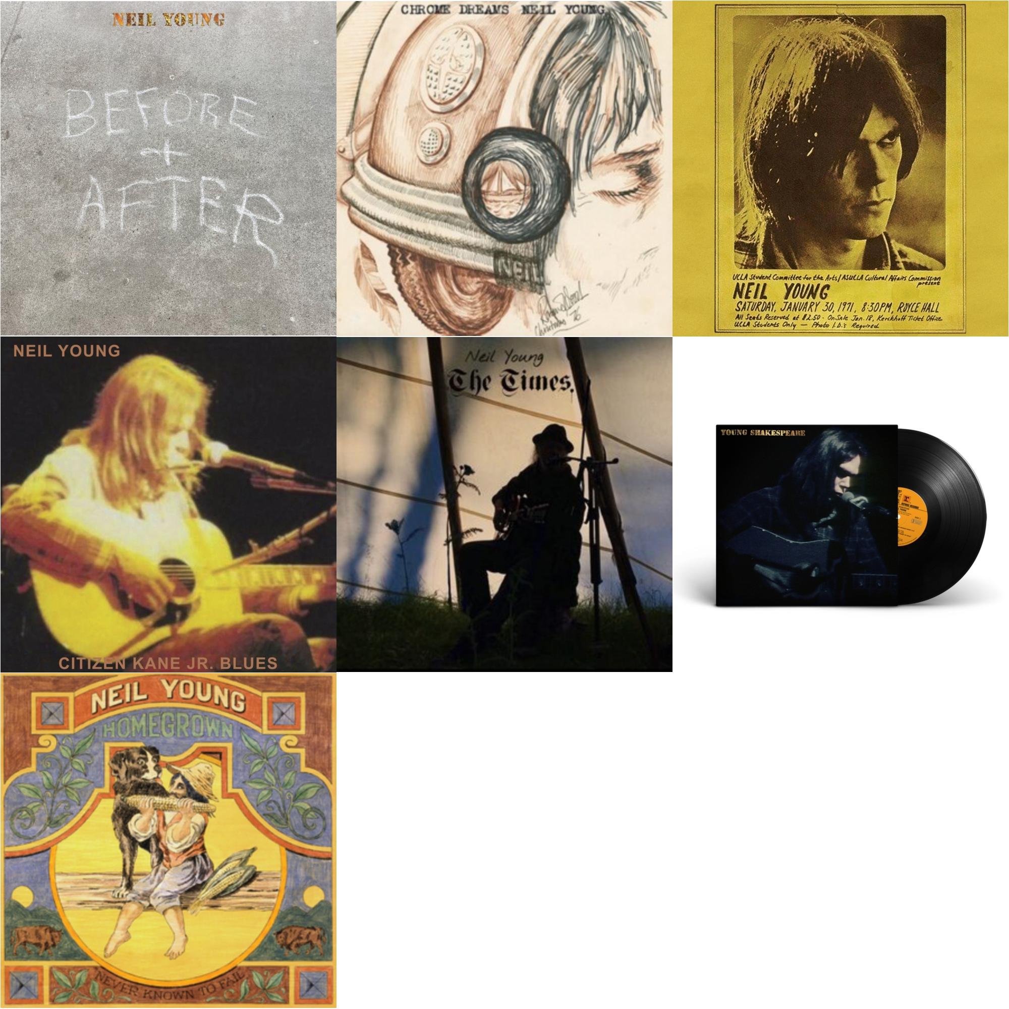Before & After (Clear LP Vinyl) (I) & Chrome Dreams (2LP) & Royce Hall 1971 & Citizen Kane Jr. Blues 1974 (Live At The Bottom Line) & Times & Young Shakespeare & Homegrown