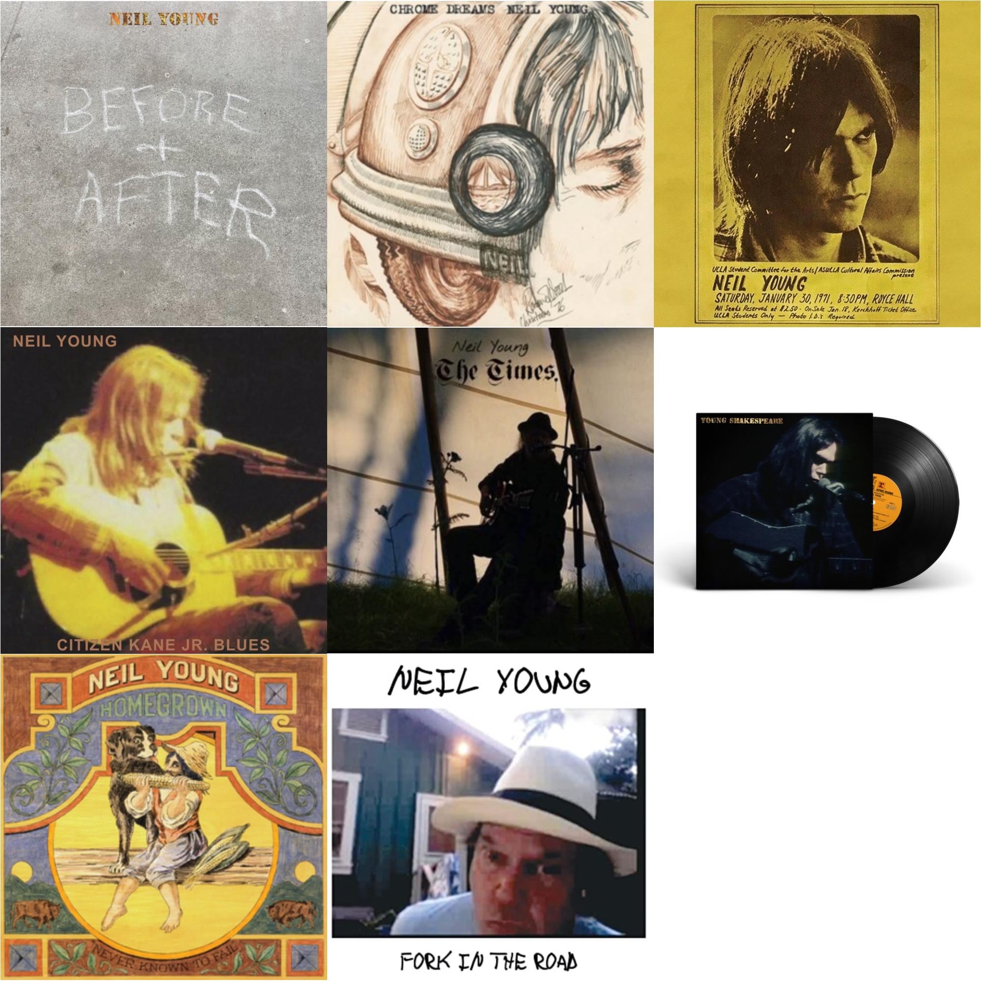 Before & After (Clear LP Vinyl) (I) & Chrome Dreams (2LP) & Royce Hall 1971 & Citizen Kane Jr. Blues 1974 (Live At The Bottom Line) & Times & Young Shakespeare & Homegrown & Fork In The Road (140G)
