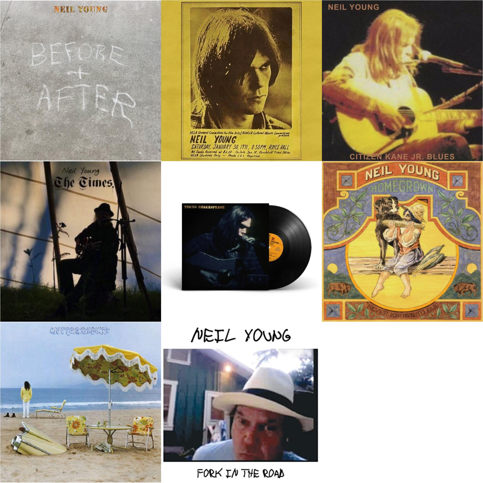 Before & After (Clear LP Vinyl) (I) & Royce Hall 1971 & Citizen Kane Jr. Blues 1974 (Live At The Bottom Line) & Times & Young Shakespeare & Homegrown & On The Beach & Fork In The Road (140G)