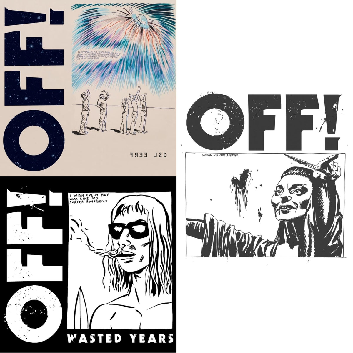 Off! & Wasted Years & Free Lsd