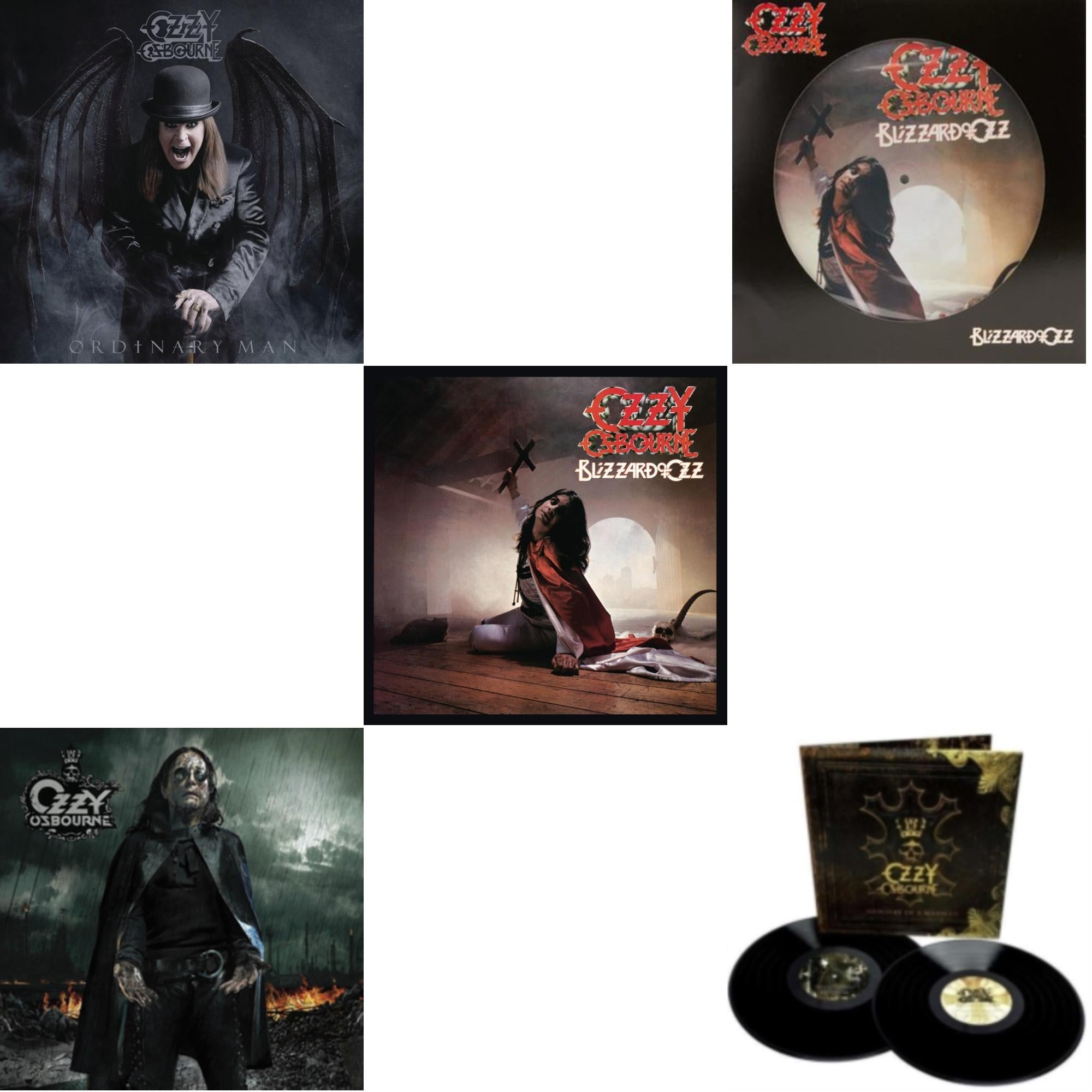 Ordinary Man (140G) & Black Rain (2LP) & Blizzard Of Ozz (180G/30Th Anniversary Legacy Edition) & Blizzard Of Ozz (Picture Disc) & Memoirs Of A Madman (2LP/180G/Gatefold)