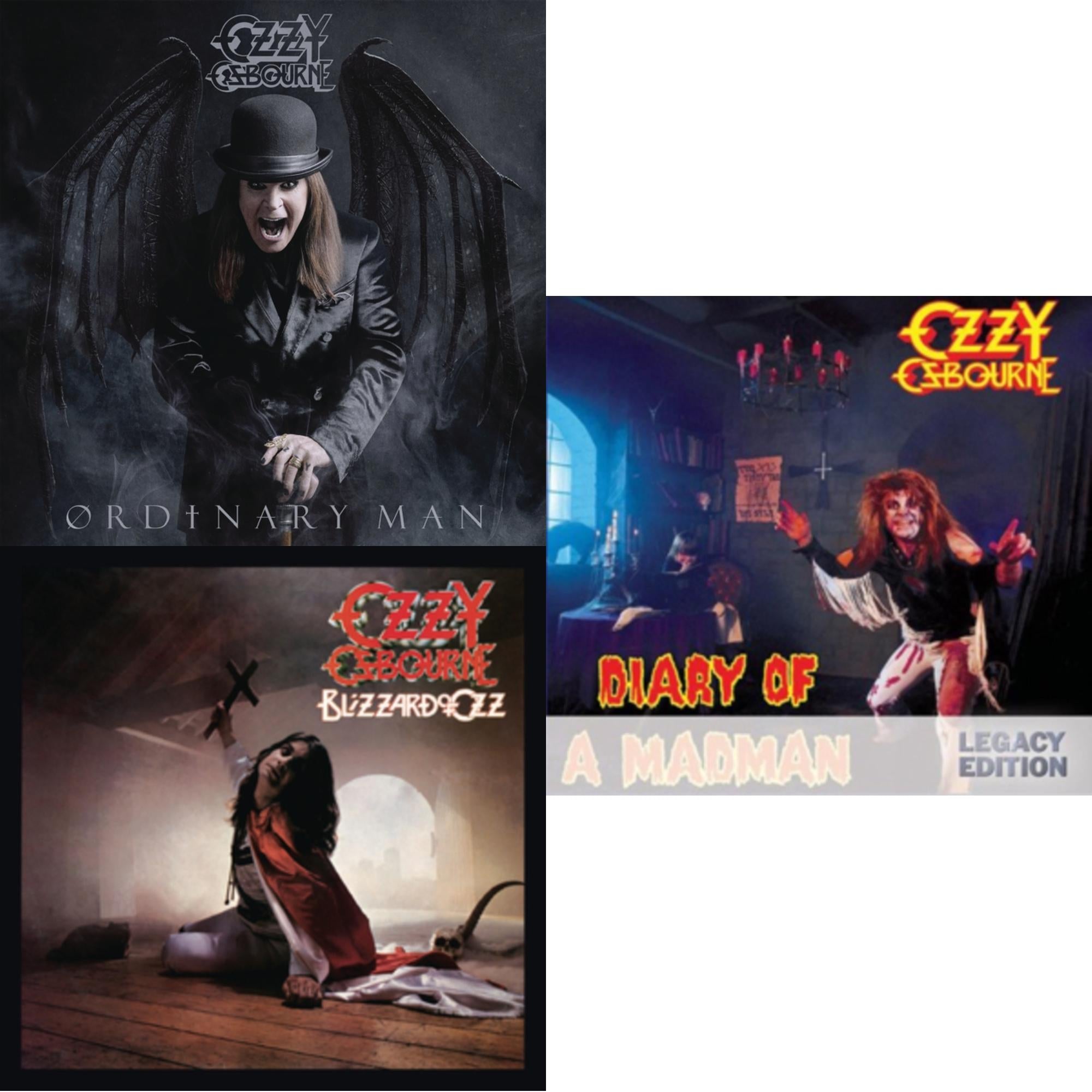 Ordinary Man (Jewel Case) & Blizzard Of Ozz & Diary Of A Madman