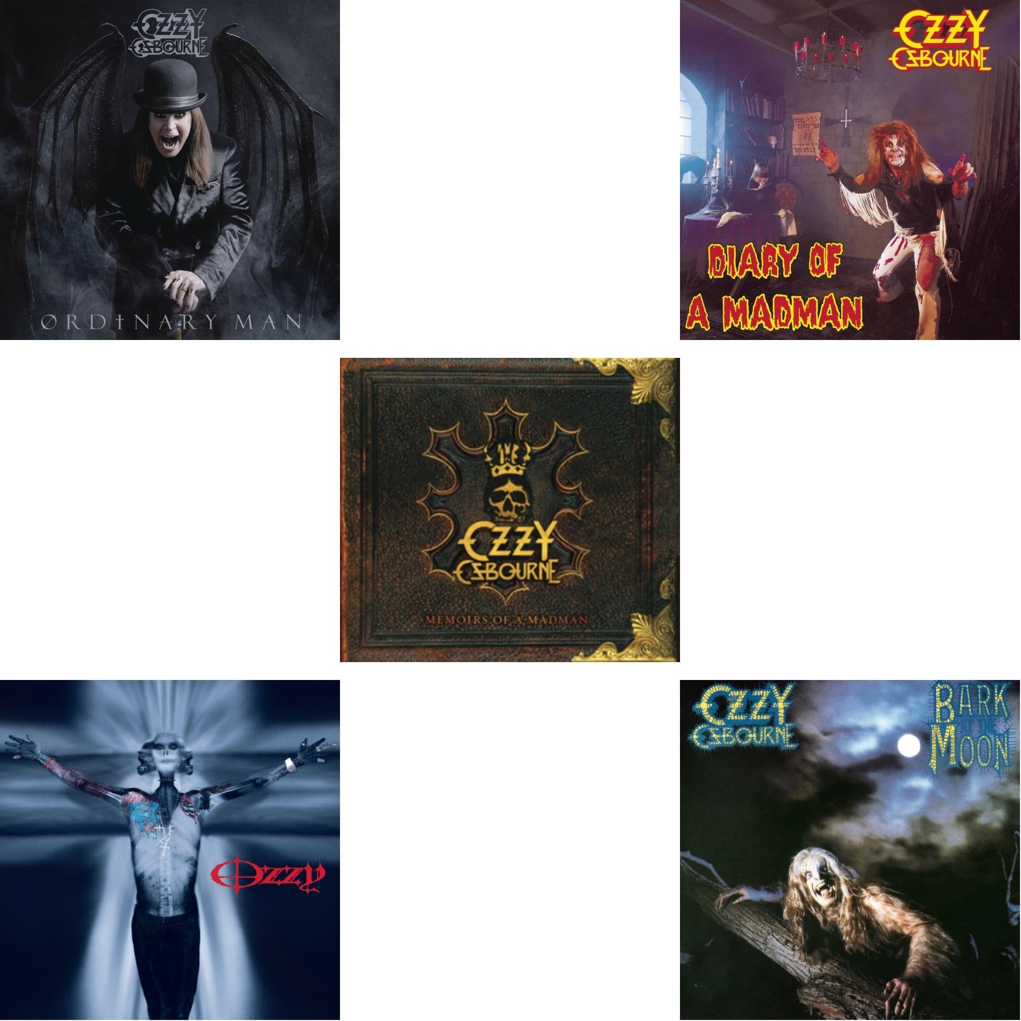 Ordinary Man (Jewel Case) & Down To Earth & Memoirs Of A Madman & Diary Of A Madman & Bark At The Moon