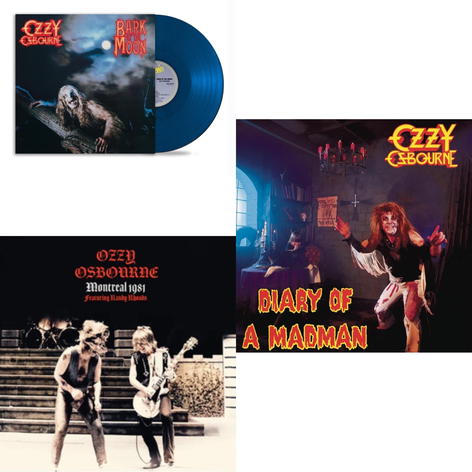 Bark At The Moon (40Th Anniversary) (Translucent Cobalt Blue LP Vinyl) & Montreal & Diary Of A Madman (180G)