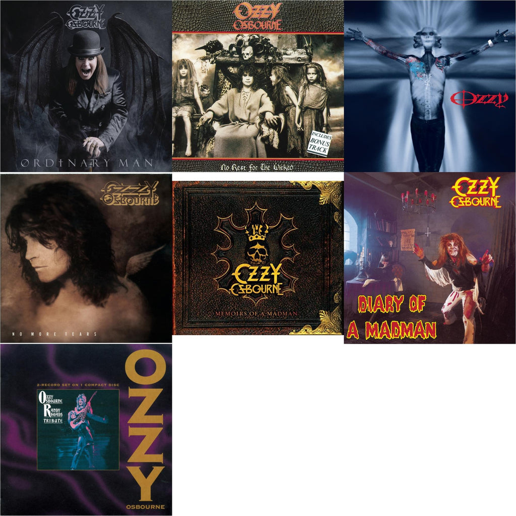 Ordinary Man (Jewel Case) & No Rest For The Wicked & Down To Earth & No More Tears & Memoirs Of A Madman & Diary Of A Madman & Tribute