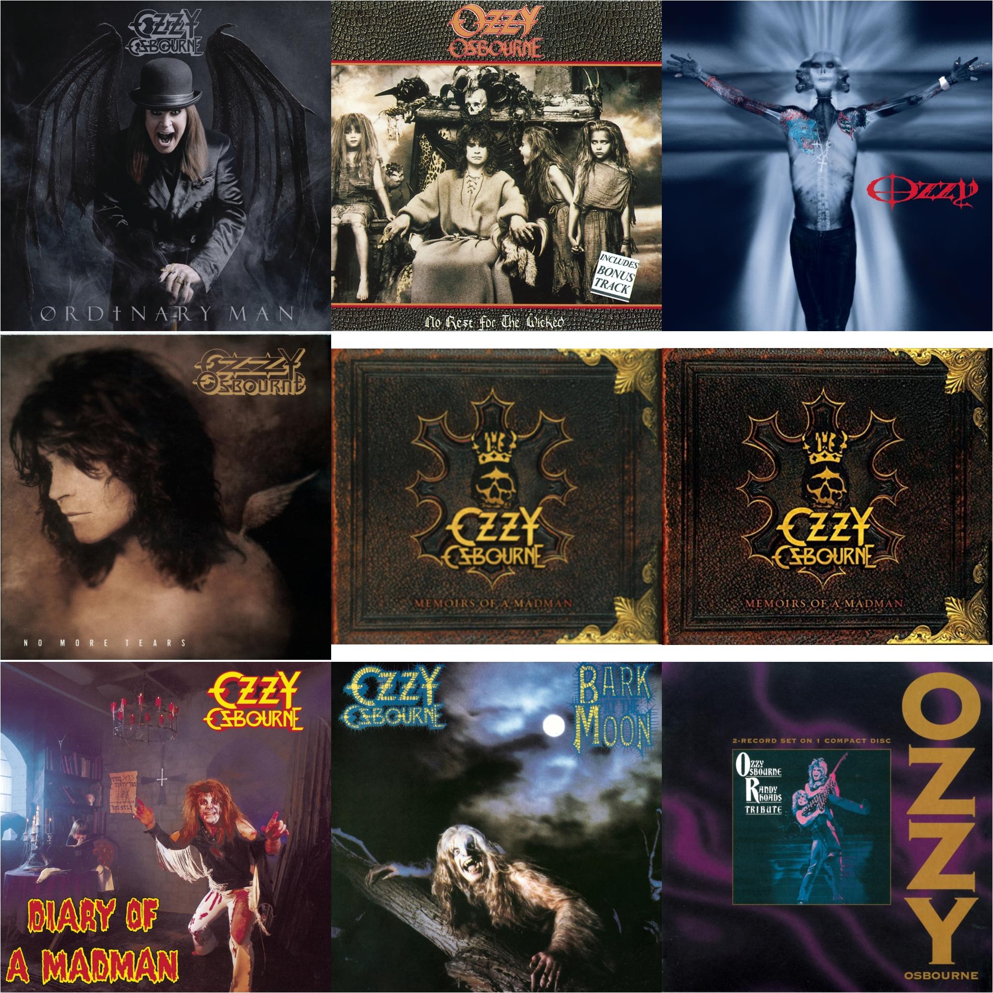 Ordinary Man (Jewel Case) & No Rest For The Wicked & Down To Earth & No More Tears & Memoirs Of A Madman & Memoirs Of A Madman & Diary Of A Madman & Bark At The Moon & Tribute