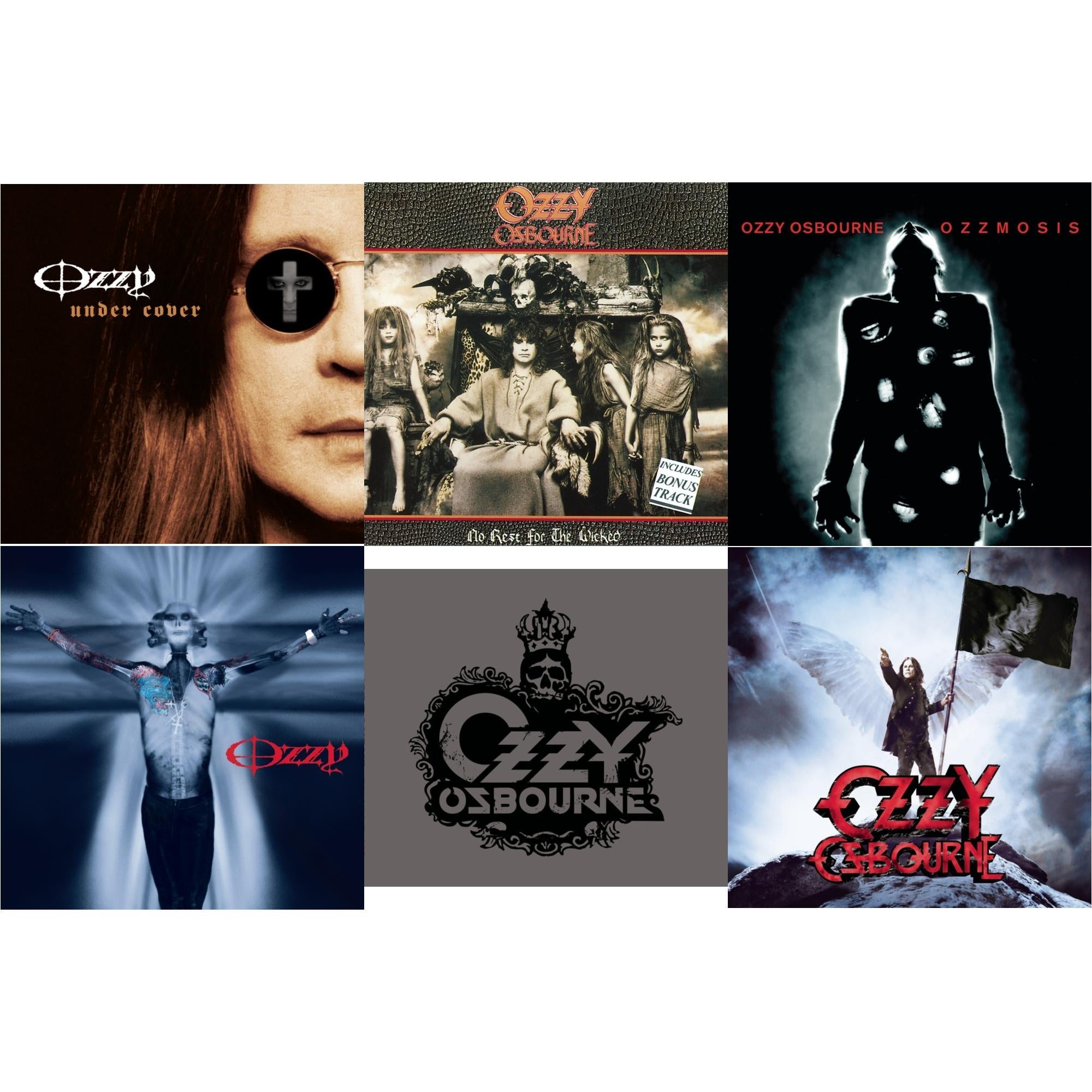 Under Cover & No Rest For The Wicked & Ozzmosis & Down To Earth & Black Rain & Scream