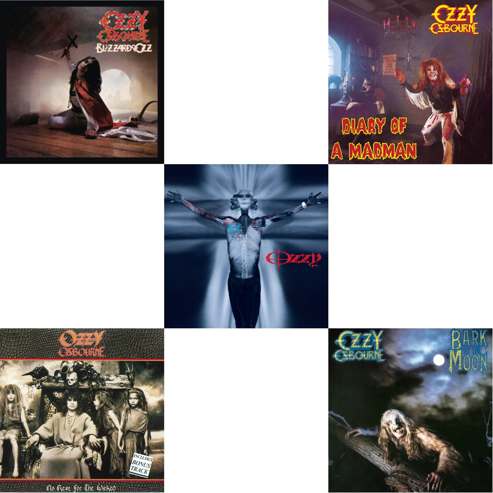 Blizzard Of Ozz & No Rest For The Wicked & Down To Earth & Diary Of A Madman & Bark At The Moon