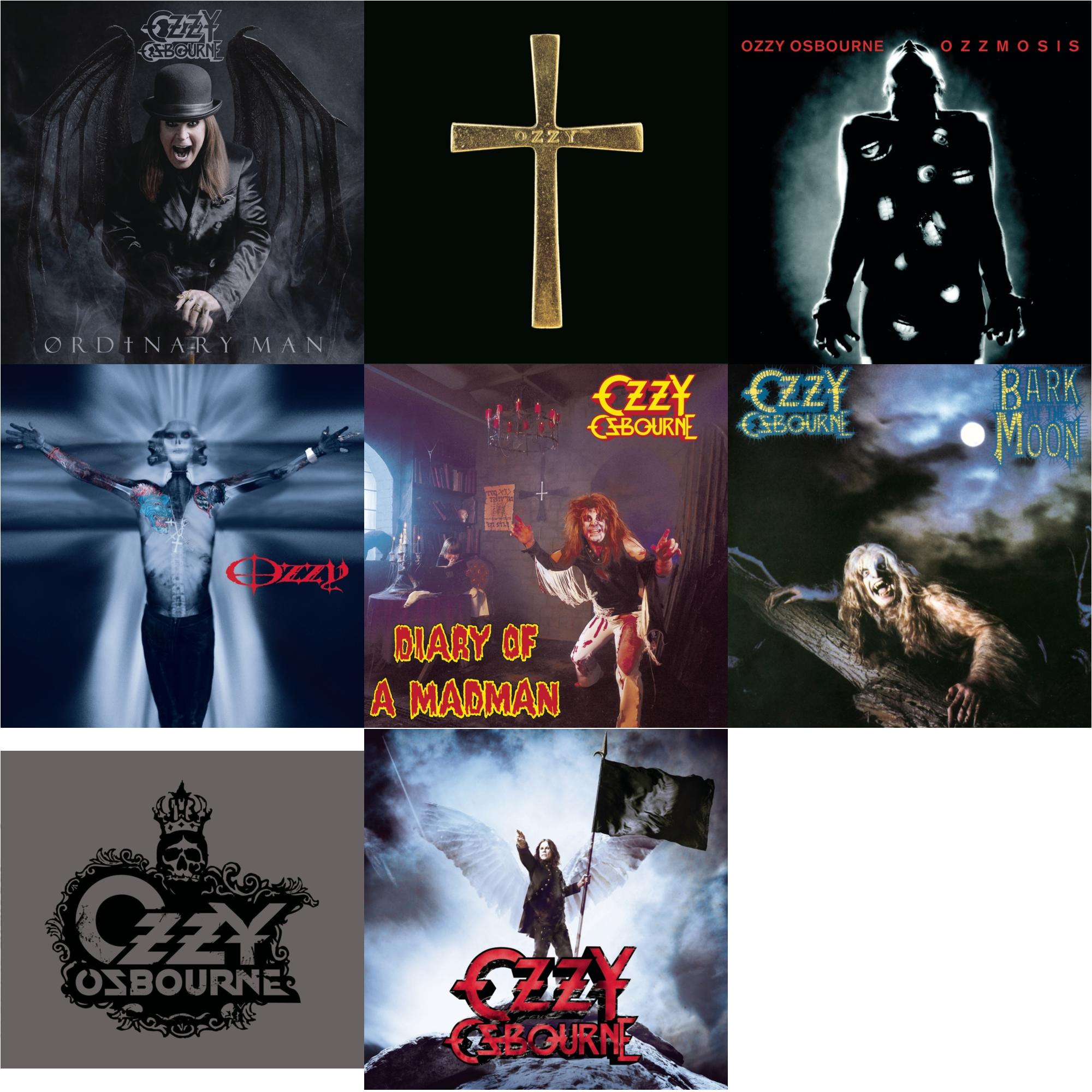 Ordinary Man (Jewel Case) & Ozzman Cometh & Ozzmosis & Down To Earth & Diary Of A Madman & Bark At The Moon & Black Rain & Scream