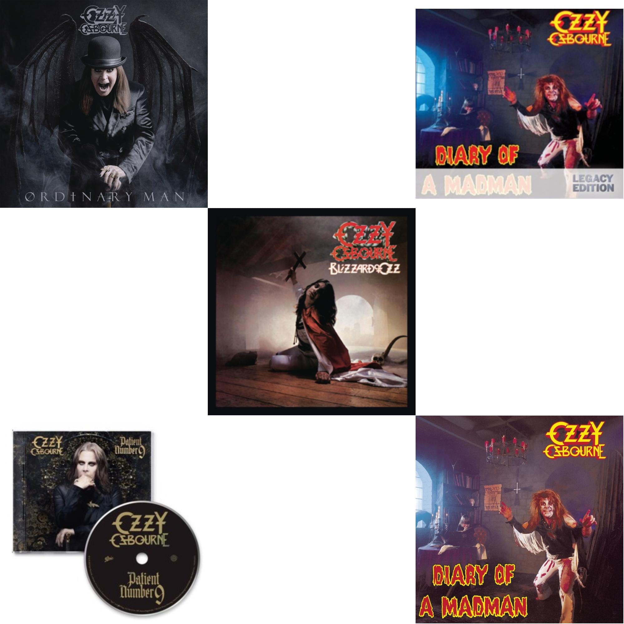 Ordinary Man (Jewel Case) & Patient Number 9 & Blizzard Of Ozz & Diary Of A Madman & Diary Of A Madman
