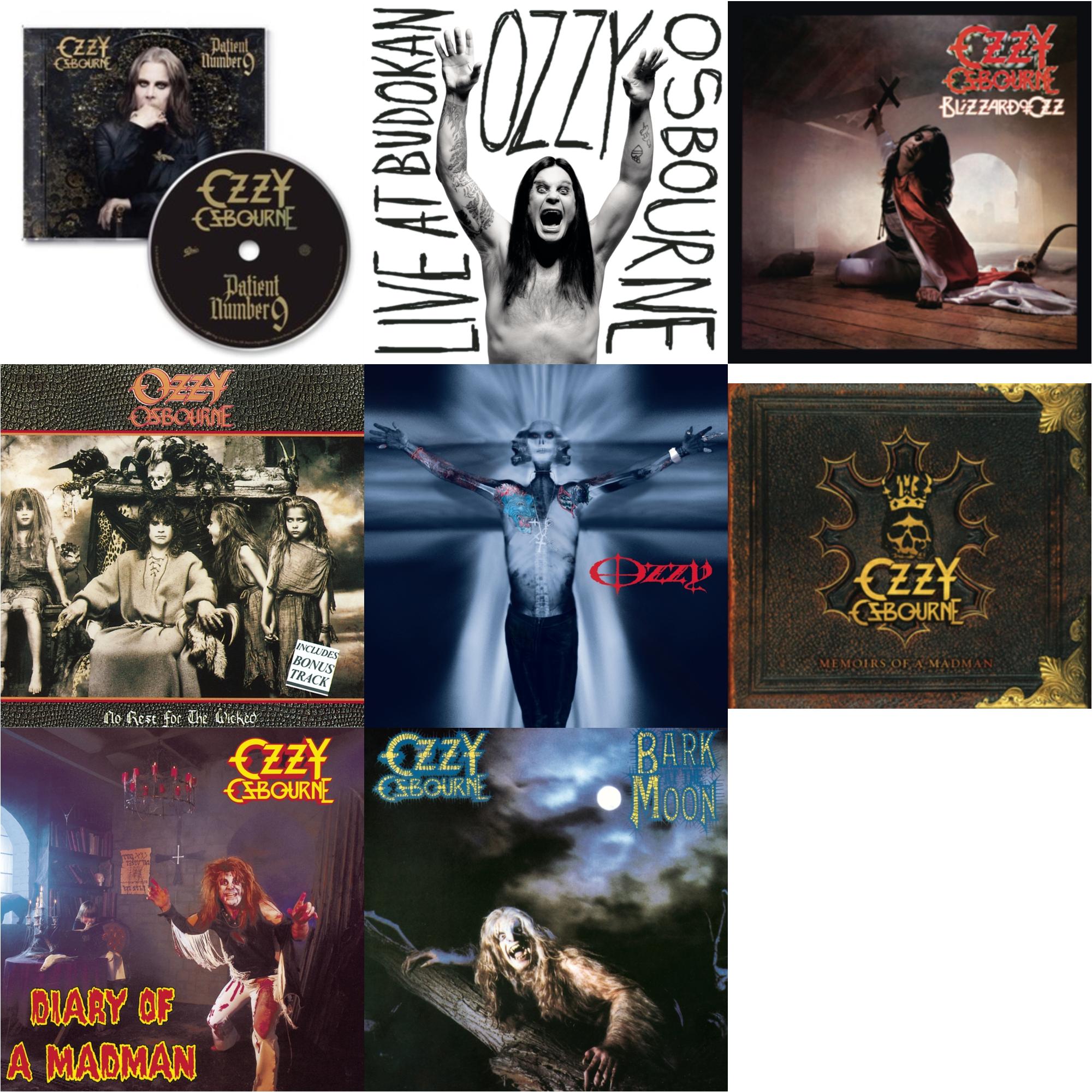Patient Number 9 & Live At Budokan & Blizzard Of Ozz & No Rest For The Wicked & Down To Earth & Memoirs Of A Madman & Diary Of A Madman & Bark At The Moon