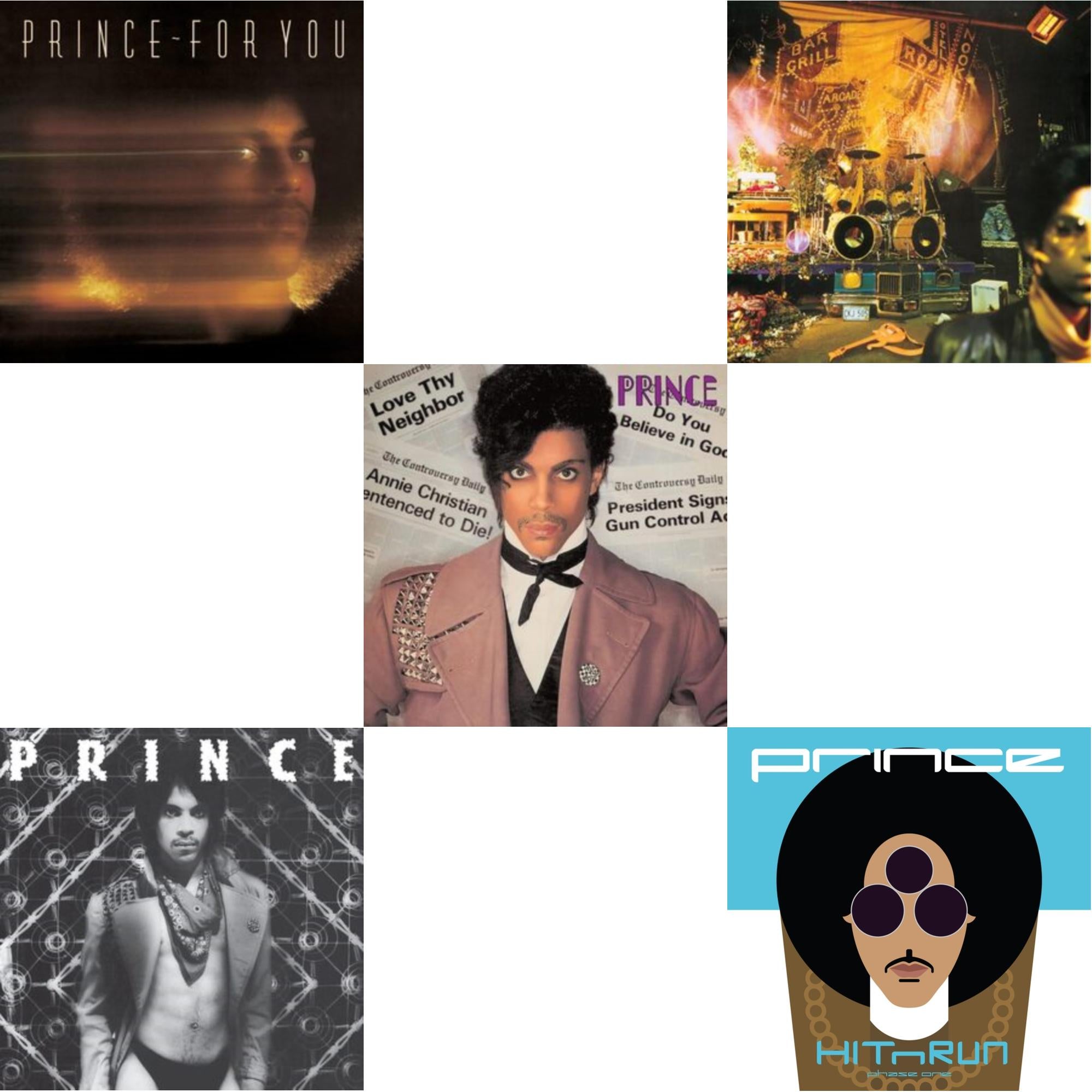 For You & Dirty Mind (X) & Controversy & Sign O’ The Times & Hitnrun Phase One