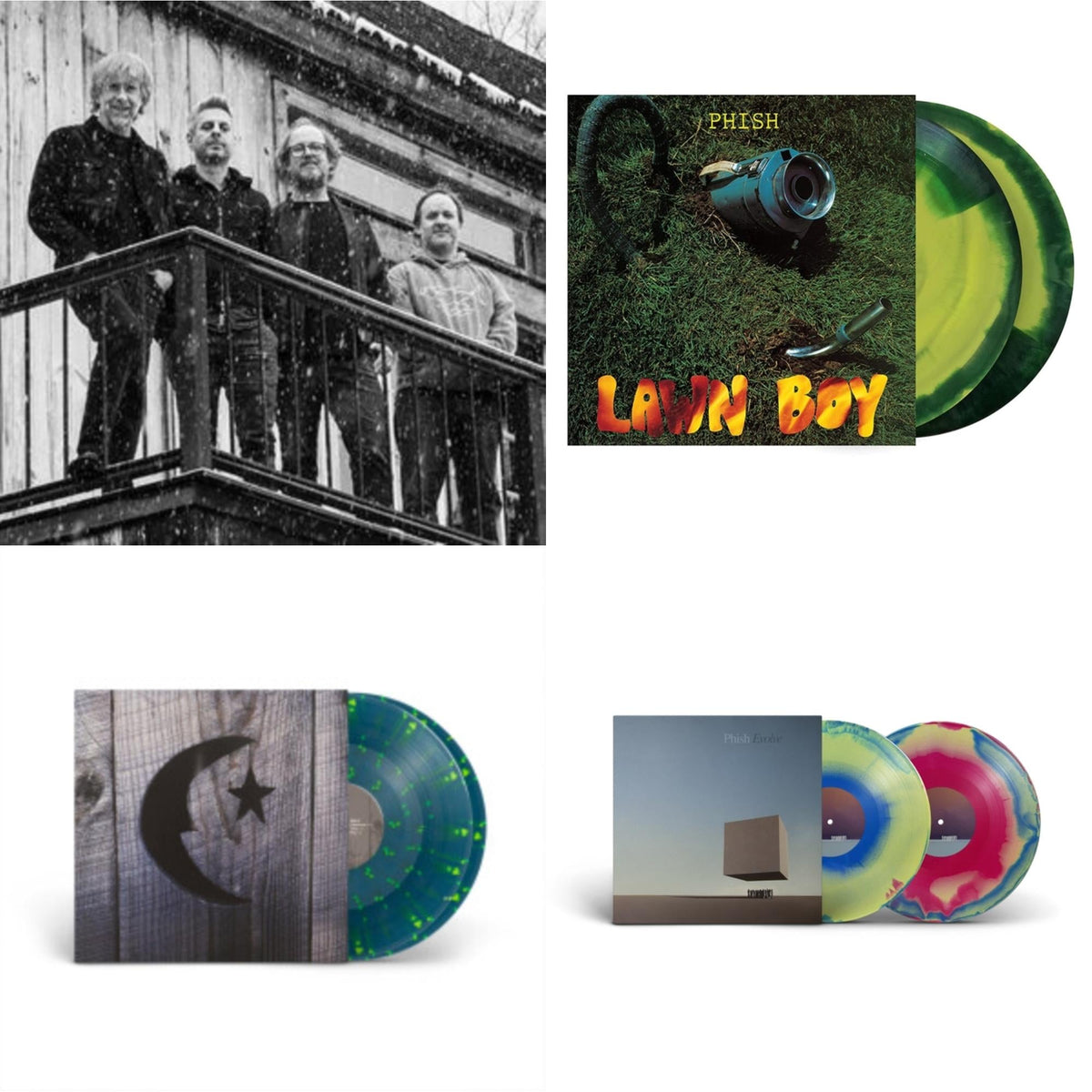 Sigma Oasis & Lawn Boy (Olfactory Hues Version) & Farmhouse (Stars So Bright) (2LP/180G/Blue/Green/Neon Yellow Splatter Vinyl) & Evolve (Prismatic Velvet Tones Vinyl/2LP)