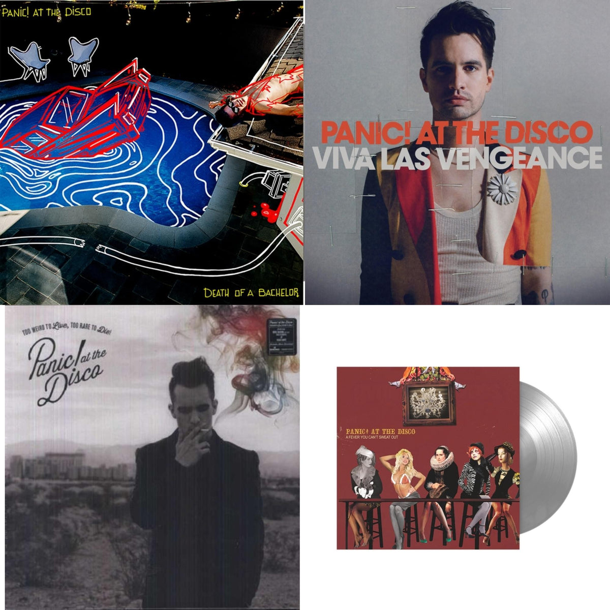 Viva Las Vengeance & Death Of A Bachelor (Fbr 25Th Anniversary/Silver LP Vinyl) & Fever You Can't Sweat Out (Fbr 25Th Anniversary Edition/Silver LP Vinyl) & Too Weird To Live Too Rare To Die