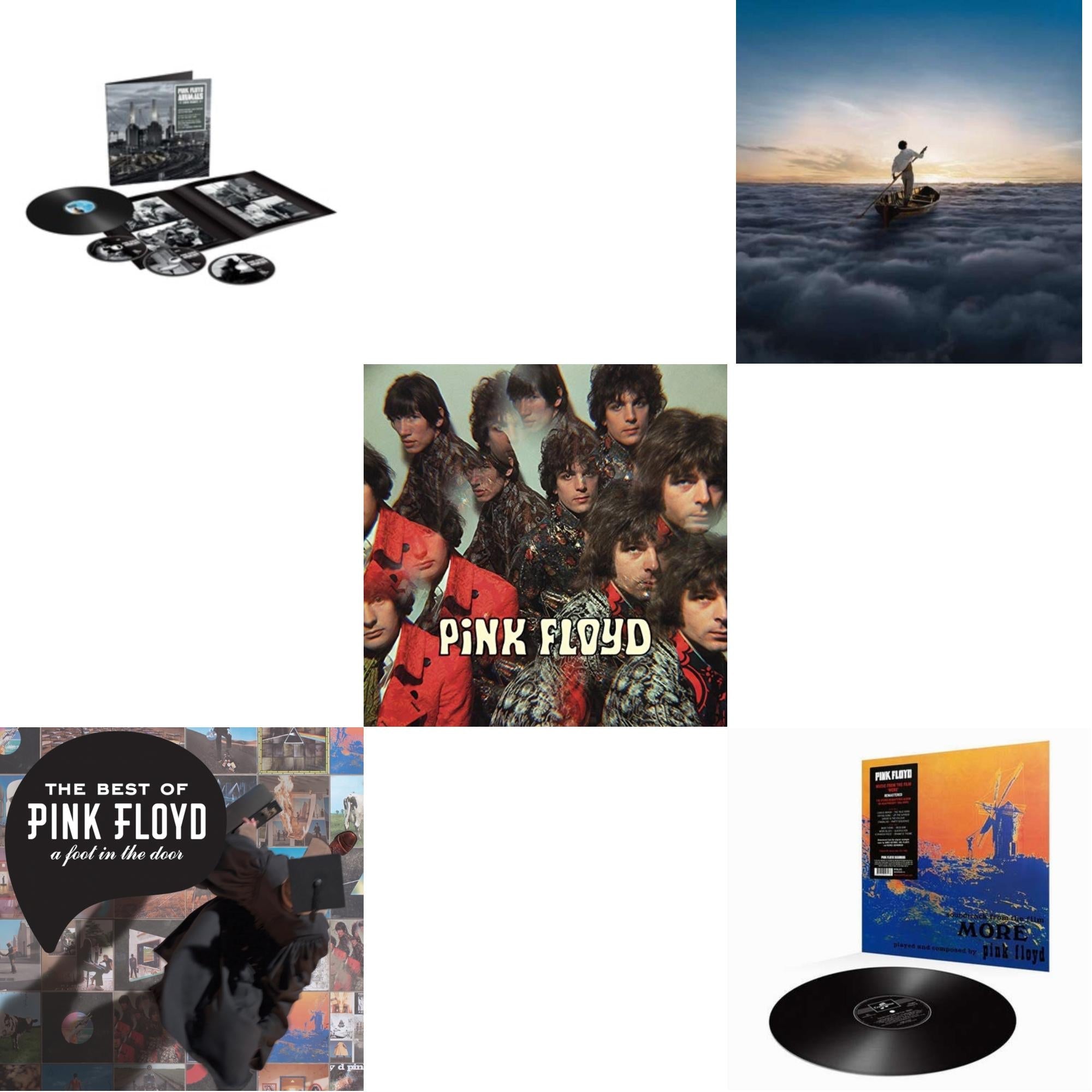 Animals (2018 Remix) (LP/CD/DVD/Blu-Ray/180G) & Endless River (2LP/180G) & Piper At The Gates Of Dawn (180G/2016 Version) & More (180G) & Best Of Pink Floyd: A Foot In Door (2LP/180G Vinyl)