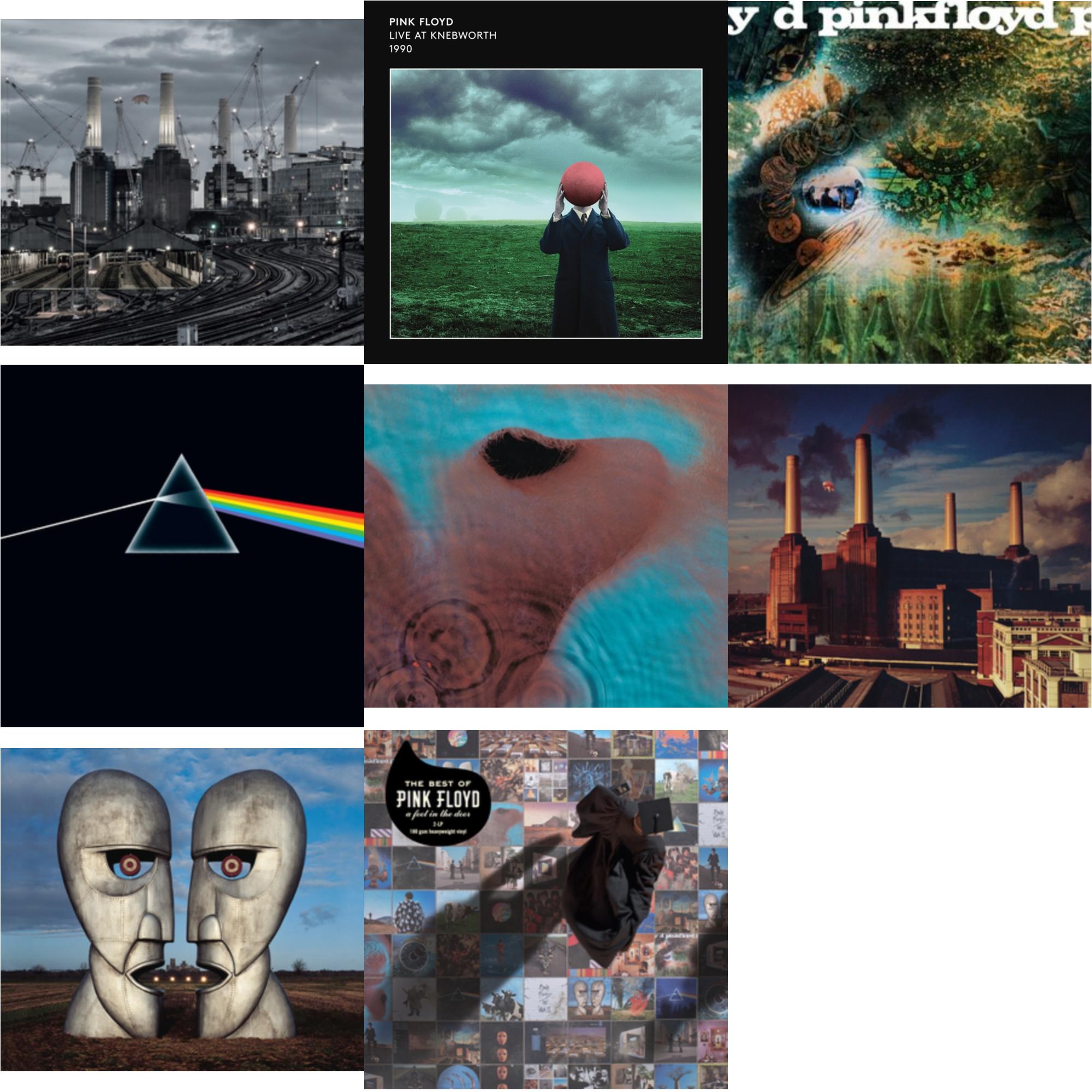 Pink Floyd - Animals (2018 Remix) (180G) & Live At Knebworth 1990 (2LP/180G/45 RPM) & Saucerful Of Secrets (Mono/180G) & Dark Side Of The Moon (50Th Anniversary Remaster) & Meddle (180G/Gatefold/2016 Version) & Animals (180G) (2016 Version) &
