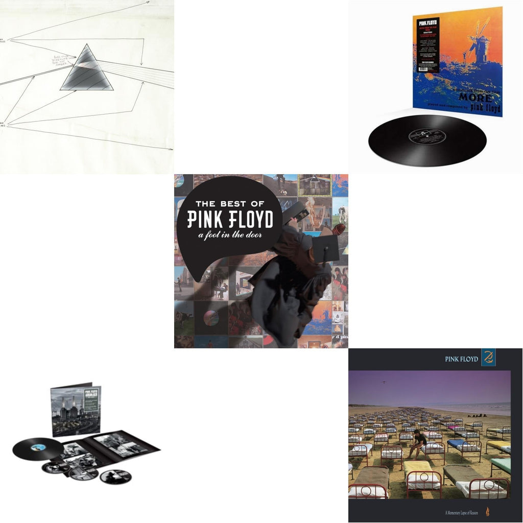 Animals (2018 Remix) (LP/CD/DVD/Blu-Ray/180G) & Dark Side Of The Moon Live At Wembley Empire Pool 1974 & More (180G) & Momentary Lapse Of Reason (180G/Gatefold) (2016 Version) & Best Of Pink Floyd: A Foot In Door (2LP/180G Vinyl)