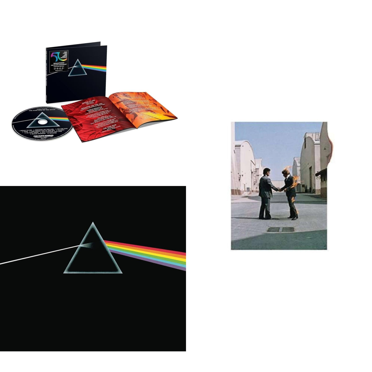 This is a 3 CD SKU bundle.
1.This CD is brand new.Format: CDMusic Style: Prog RockThis item's title is: Dark Side Of The Moon (50Th Anniversary Remaster)Artist: Pink FloydLabel: LEGACY / PINK FLOYD RECORDSBarcode: 196587714024Release Date: 10/13/2023
2.This CD is brand new.