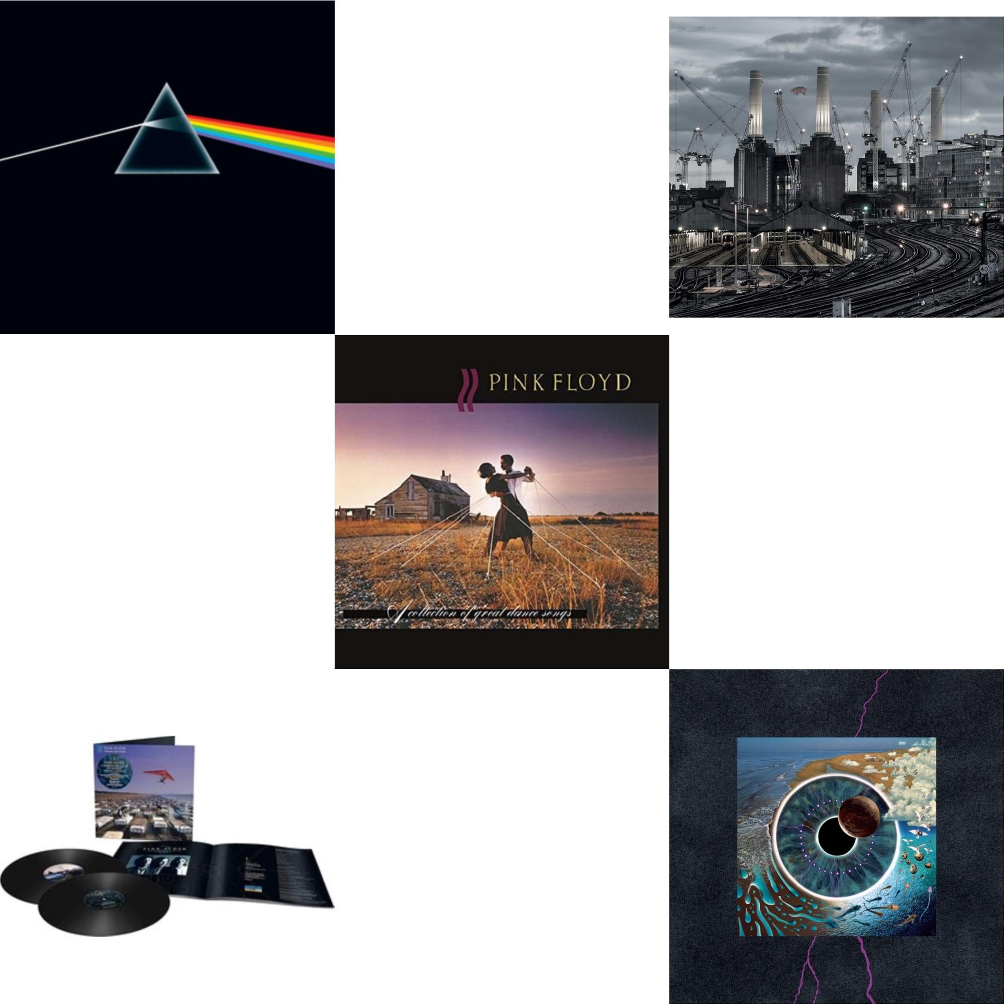 Animals (2018 Remix) (180G/LP/CD/Blu-Ray/DVD) & Momentary Lapse Of Reason (Remixed & Updated) (2LP) & Dark Side Of The Moon (50Th Anniversary Remaster) & Pulse (180G/4LP/52 Pp Book) & Collection Of Great Dance Songs (180G)
