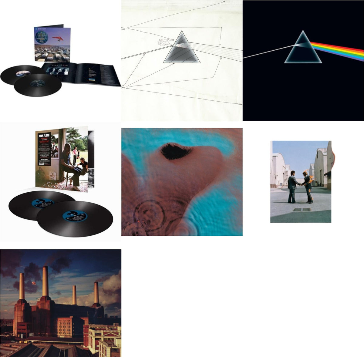 Momentary Lapse Of Reason (Remixed & Updated) (2LP) & Dark Side Of The Moon Live At Wembley Empire Pool 1974 & Dark Side Of The Moon (50Th Anniversary Remaster) & Ummagumma (2LP/180G/2016 Version/Gatefold) & Meddle (180G/Gatefold/2016 Version)