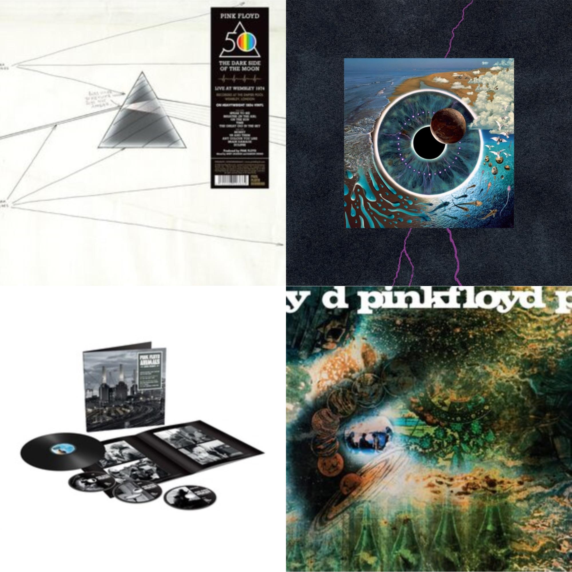 Animals (2018 Remix) (LP/CD/DVD/Blu-Ray/180G) & Dark Side Of The Moon: Live At Wembley Empire Pool, London, 1974 (180G) & Saucerful Of Secrets (Mono/180G) & Pulse (180G/4LP/52 Pp Book)