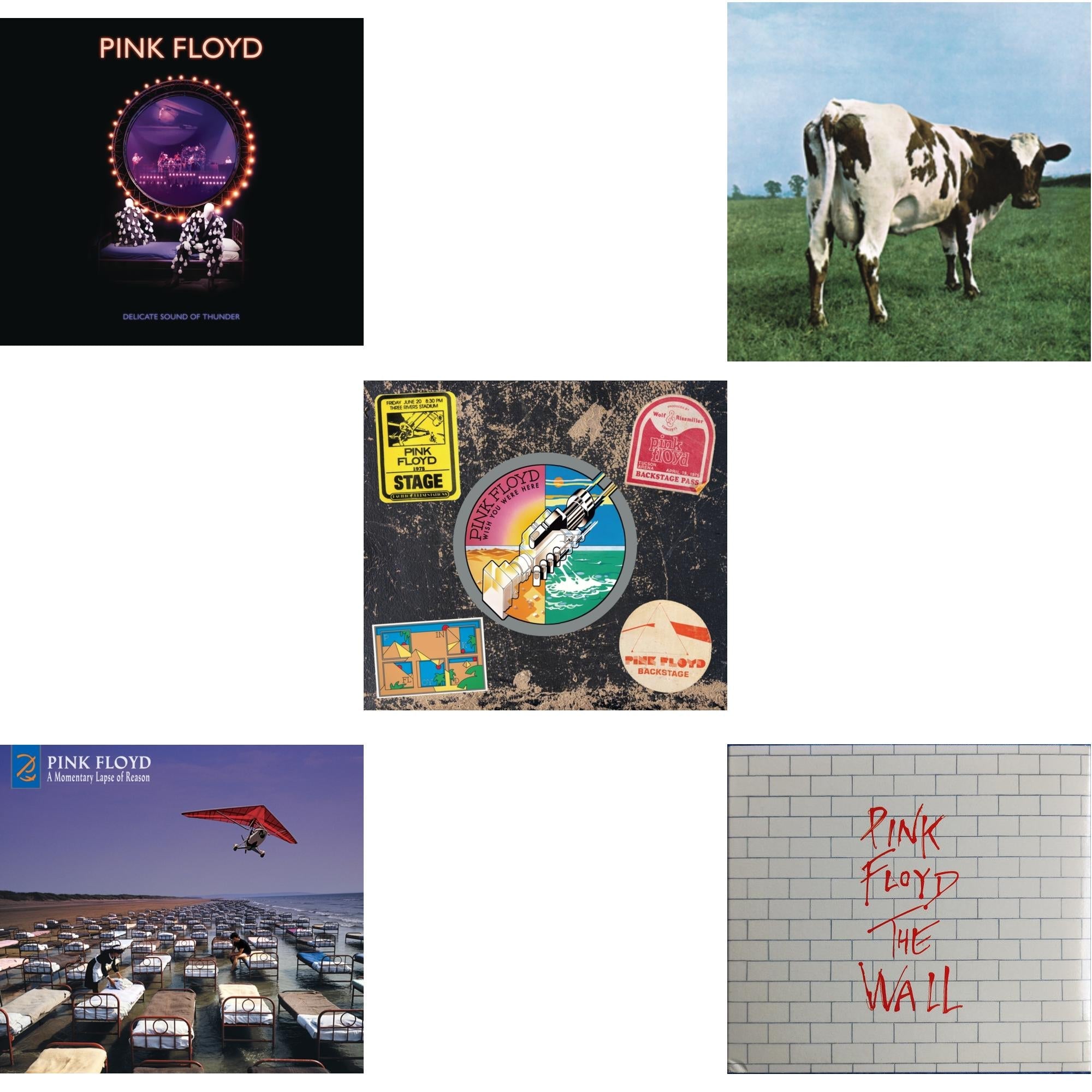 Delicate Sound Of Thunder (2CD) & Momentary Lapse Of Reason (Remixed & Updated) & Wish You Were Here (50Th Anniversary/2CD) & Atom Heart Mother & Wall