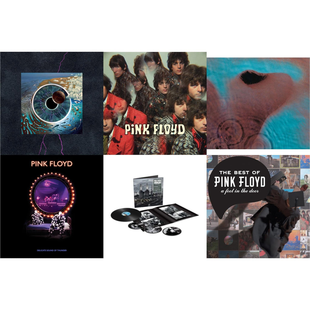 Animals (2018 Remix) (LP/CD/DVD/Blu-Ray/180G) & Delicate Sound Of Thunder (3LP) & Piper At The Gates Of Dawn (Mono Version) & Meddle (180G/Gatefold/2016 Version) & Pulse (180G/4LP/52 Pp Book) & Best Of Pink Floyd: A Foot In Door (2LP/180G Vinyl)