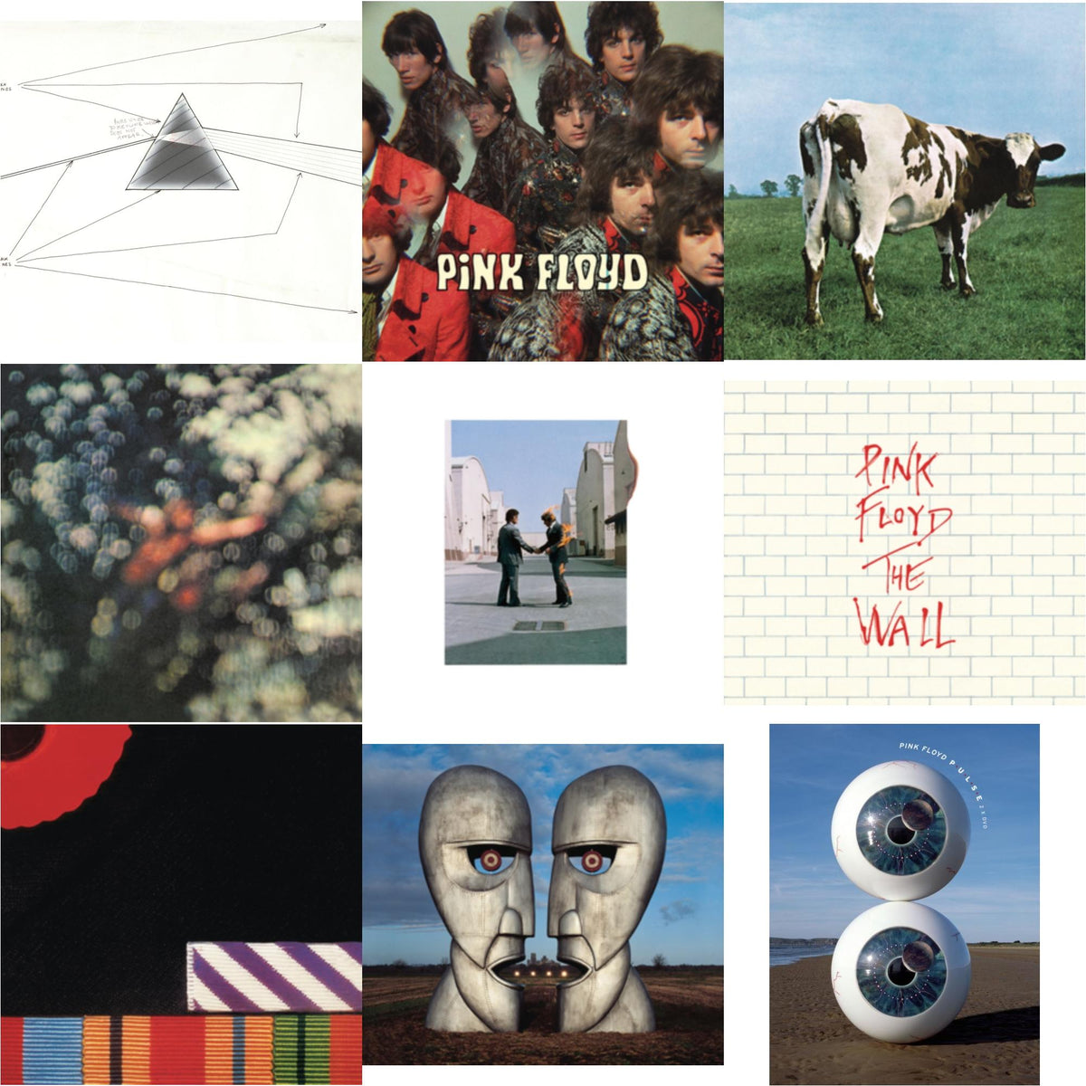 Dark Side Of The Moon Live At Wembley Empire Pool 1974 & Piper At The Gates Of Dawn & Atom Heart Mother & Obscured By Clouds & Wish You Were Here & Wall & Final Cut & Division Bell & Pulse