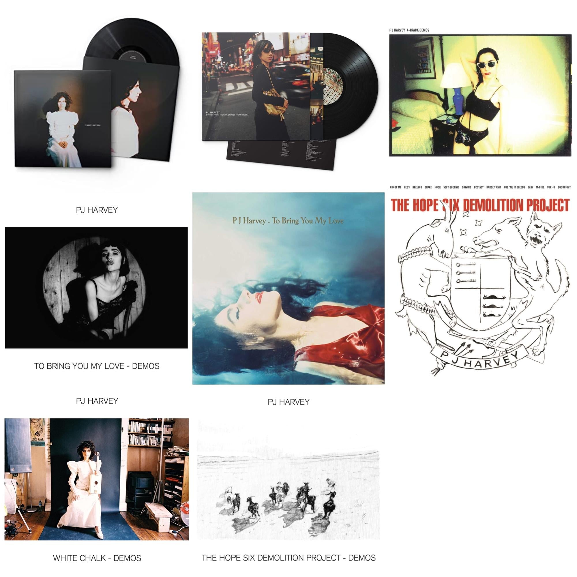 This is a 8 LP Vinyl SKU bundle.
1.This LP Vinyl is brand new.Format: LP VinylMusic Style: Indie RockThis item's title is: White ChalkArtist: Pj HarveyLabel: ISLANDBarcode: 602507253479Release Date: 6/25/2021
2.This LP Vinyl is brand new.