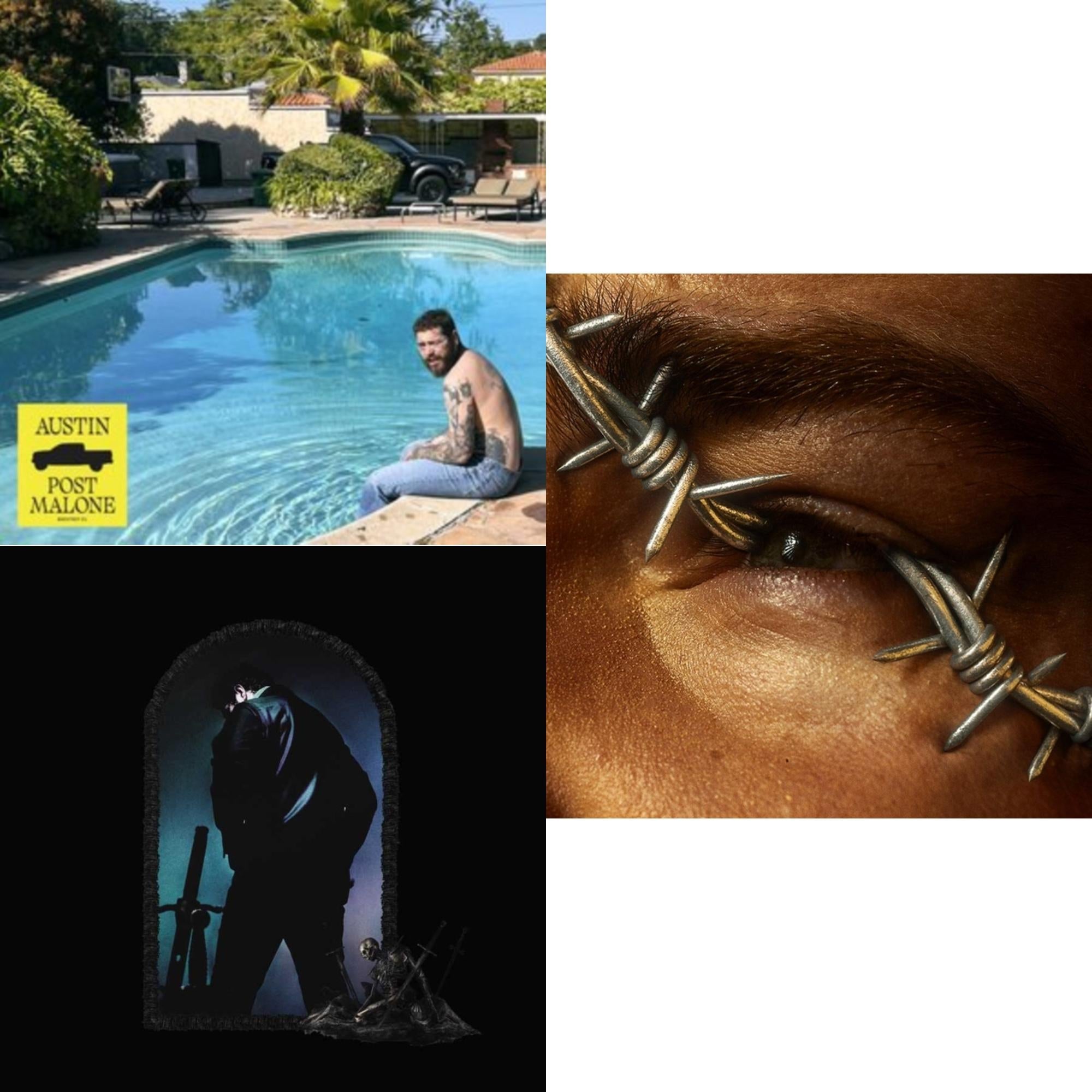 Austin (Forest Green/2LP) (X) & Hollywood's Bleeding (2LP/Pink Vinyl) & Beerbongs & Bentleys (2LP/Clear Vinyl)