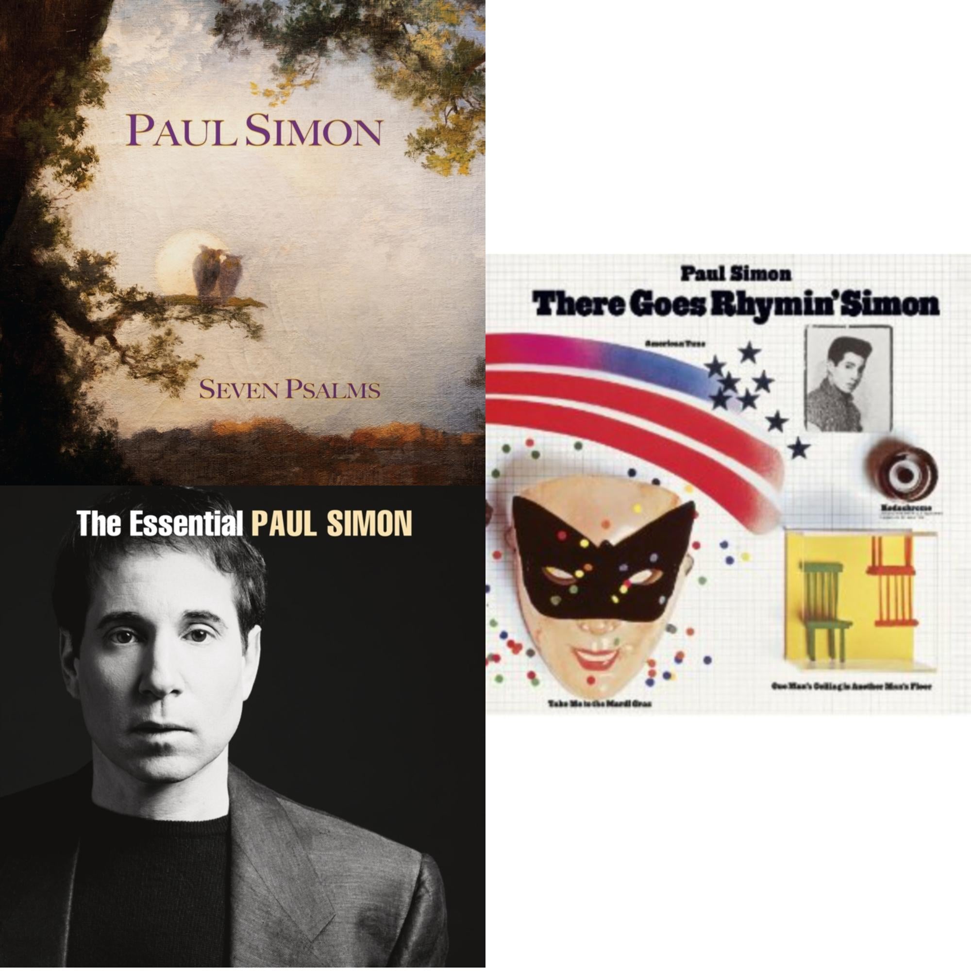 Seven Psalms & Essential Paul Simon & There Goes Rhymin Simon