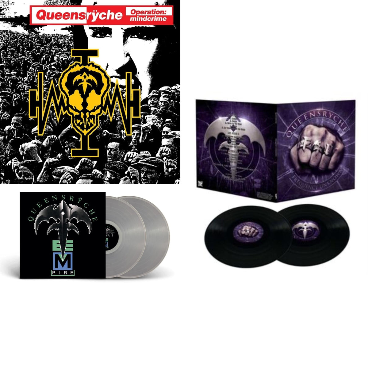 Operation: Mindcrime (2LP) & Empire (2LP/Clear Vinyl) & Frequency Unknown (Deluxe)