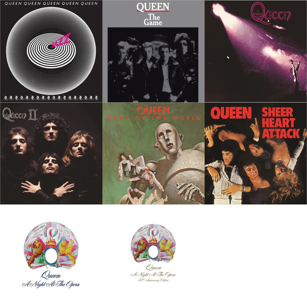 Jazz & Game & Queen & Queen Ii & News Of The World & Sheer Heart Attack (Half-Speed LP Vinyl) & Night At The Opera & Night At The Opera (180G/Clear LP Vinyl)