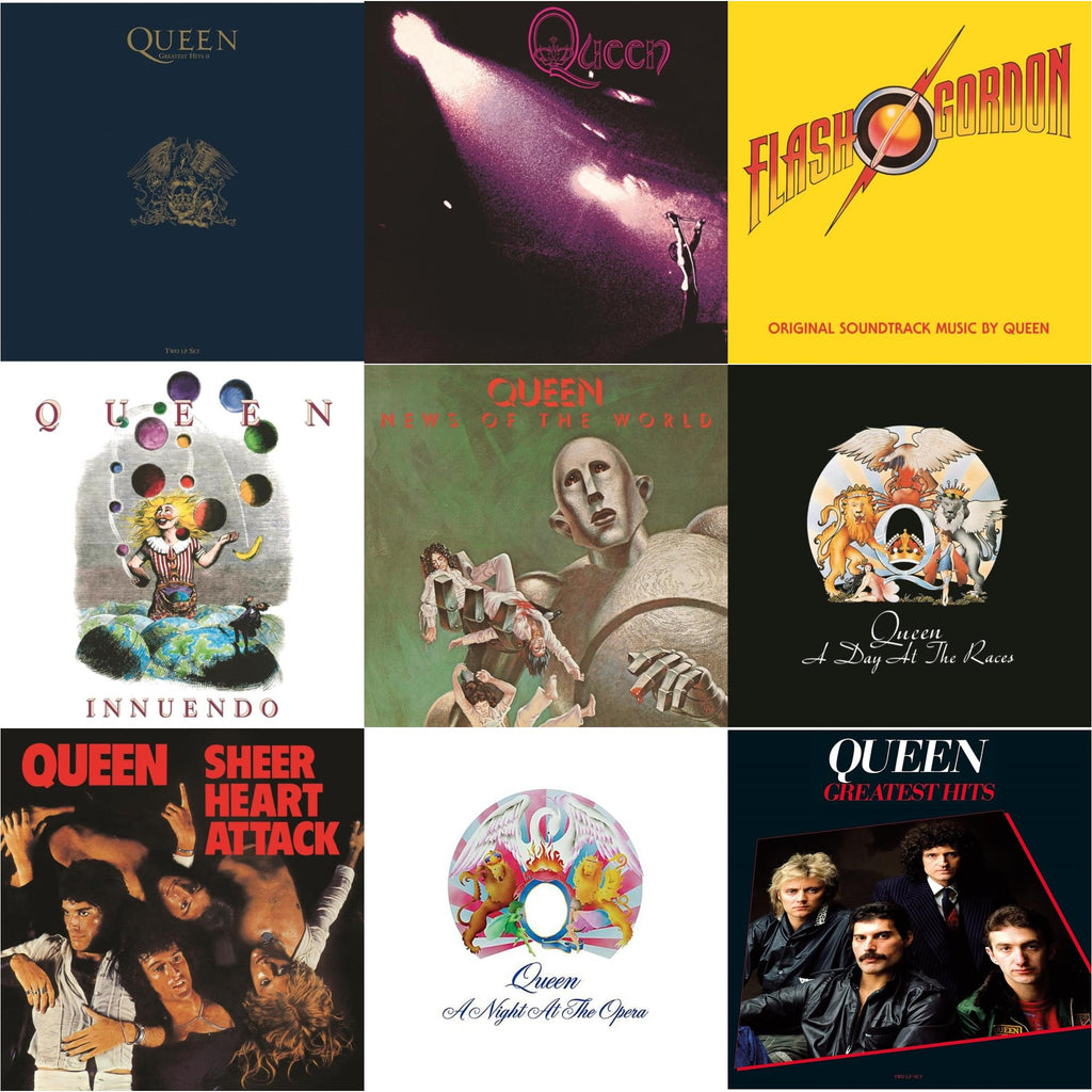 Greatest Hits 2 (180G/Dl Card) & Queen & Flash Gordon & Innuendo (2LP) & News Of The World & Day At The Races & Sheer Heart Attack (Half-Speed LP Vinyl) & Night At The Opera & Greatest Hits 1 (180G)