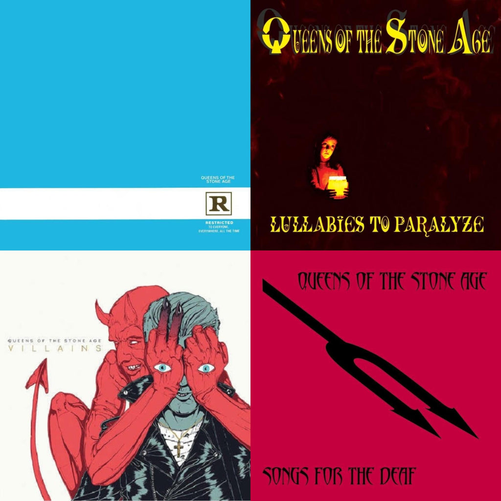 This is a 4 LP Vinyl SKU bundle.
1.This LP Vinyl is brand new.Format: LP VinylThis item's title is: Rated R (180G) (X)Artist: Queens Of The Stone AgeLabel: INTERSCOPEBarcode: 602508108556Release Date: 11/22/2019
2.This LP Vinyl is brand new.