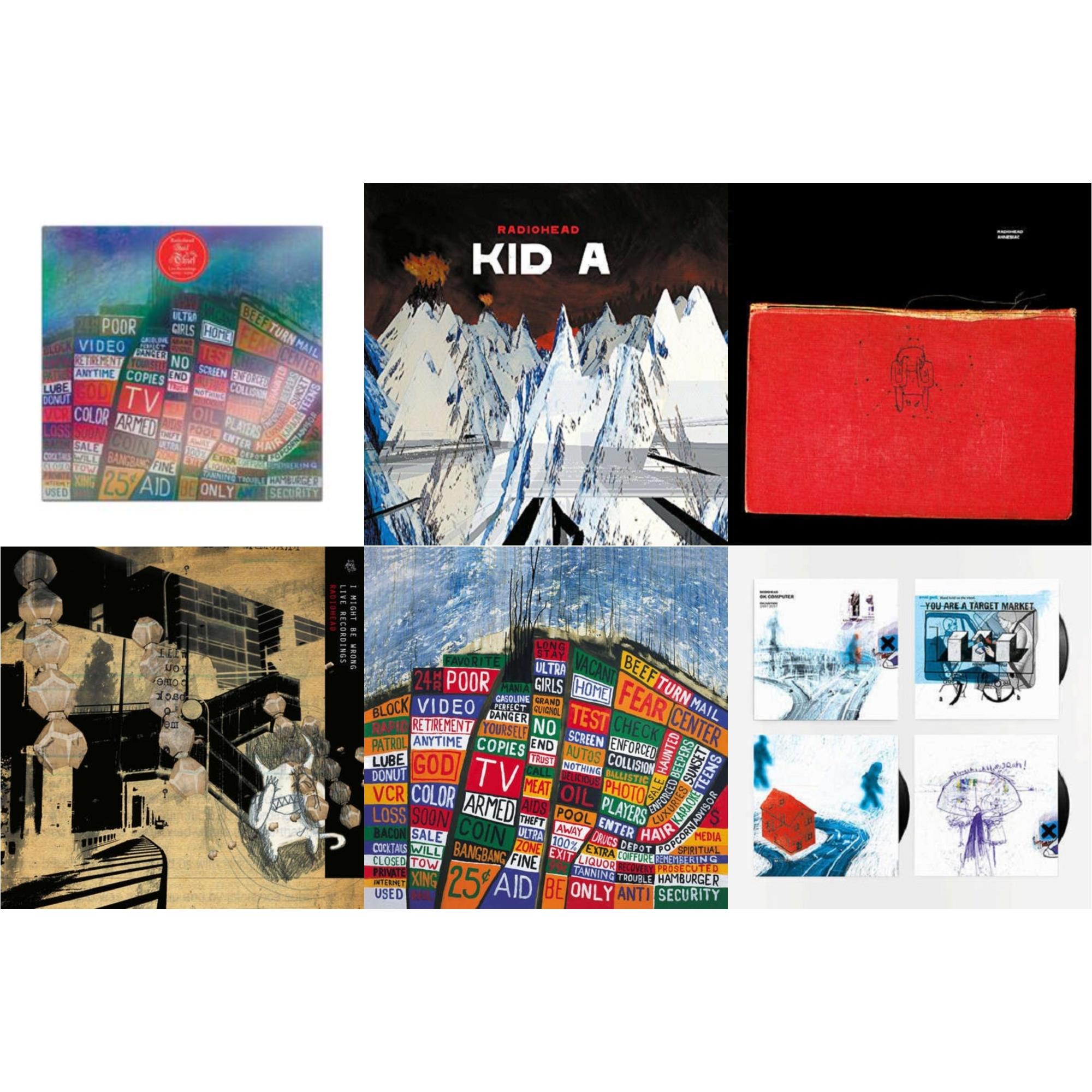 Hail To The Thief (Live Recordings 2003-2009) & Kid A (2LP/180G) & Amnesiac (2LP/180G) & I Might Be Wrong & Hail To The Thief (2LP/45 RPM/180G) & Ok Computer Oknotok (3LP/180G)
