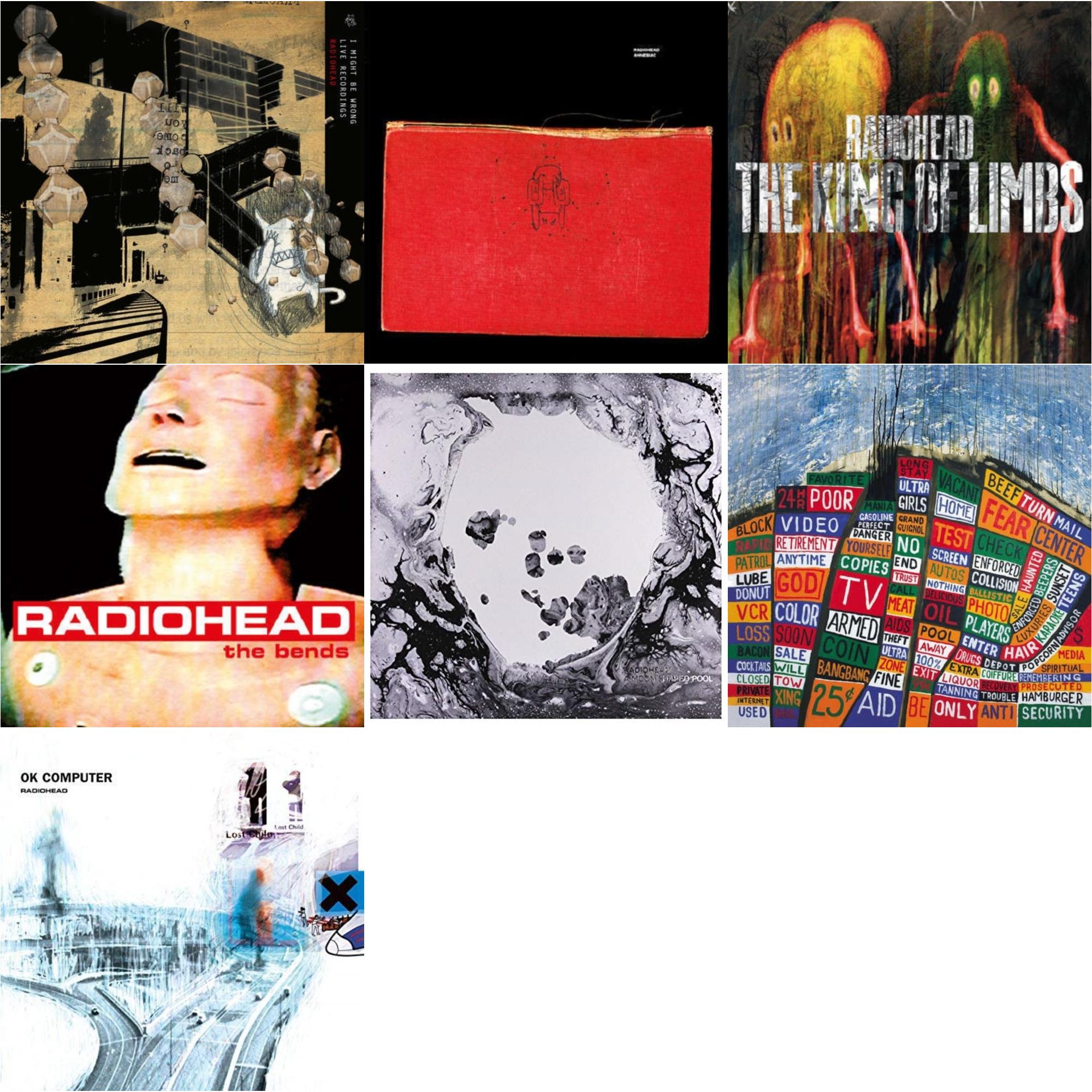 Bends (180G) & Ok Computer (2LP/180G) & Amnesiac (2LP/180G) & I Might Be Wrong & Hail To The Thief (2LP/45 RPM/180G) & King Of Limbs (180G) & Moon Shaped Pool (Foil Gatefold Cover)