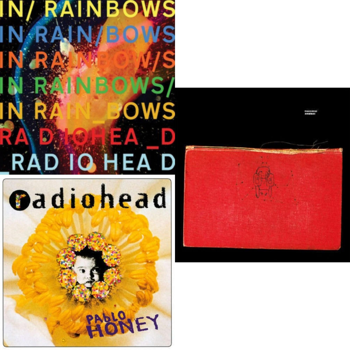 In Rainbows (180G) & Pablo Honey (180G) & Amnesiac (2LP/180G)