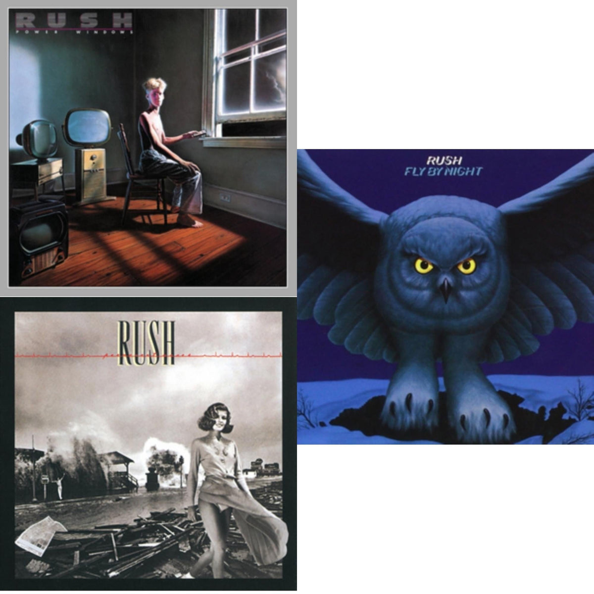 Fly By Night (180G) & Permanent Waves (180G) & Power Windows (180G)