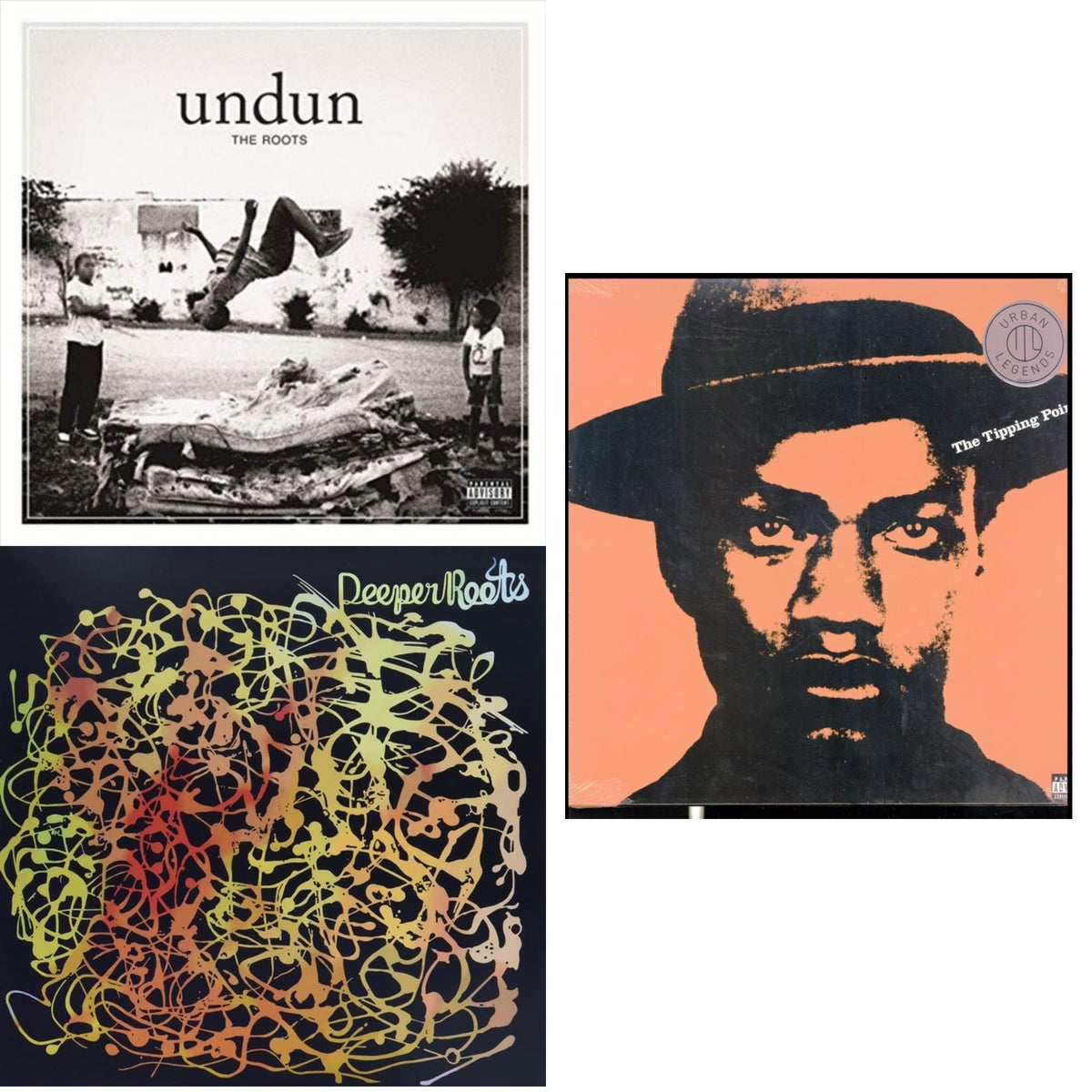 Roots - Undun & Tipping Point & Deeper Roots - LP Vinyl Bundle