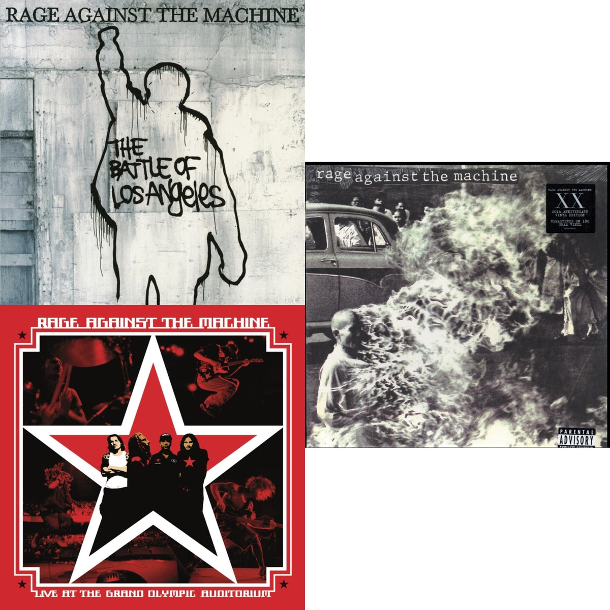 Live At The Grand Olympic Auditorium (2LP/180G Vinyl) & Battle Of Los Angeles (180G LP Vinyl) & Rage Against The Machine