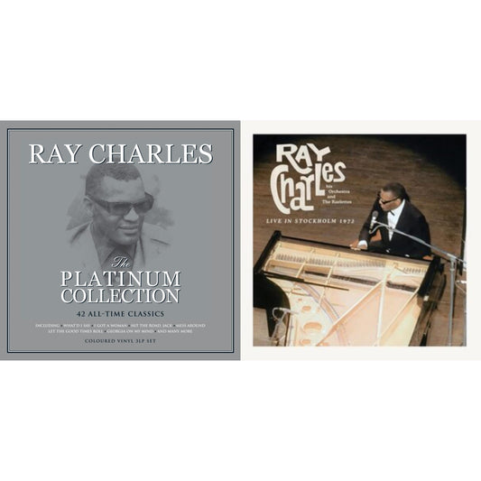 This is a 2 LP Vinyl SKU bundle.
1.This LP Vinyl is brand new.Format: LP VinylMusic Style: Rhythm & BluesThis item's title is: Platinum Collection (White LP Vinyl)Artist: Ray CharlesLabel: NOT NOW RECORDSBarcode: 5060403742858Release Date: 11/27/2020
2.This LP Vinyl is brand new.