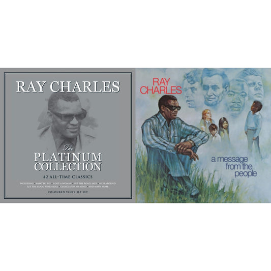 This is a 2 LP Vinyl SKU bundle.
1.This LP Vinyl is brand new.Format: LP VinylMusic Style: Rhythm & BluesThis item's title is: Platinum Collection (White LP Vinyl)Artist: Ray CharlesLabel: NOT NOW RECORDSBarcode: 5060403742858Release Date: 11/27/2020
2.This LP Vinyl is brand new.