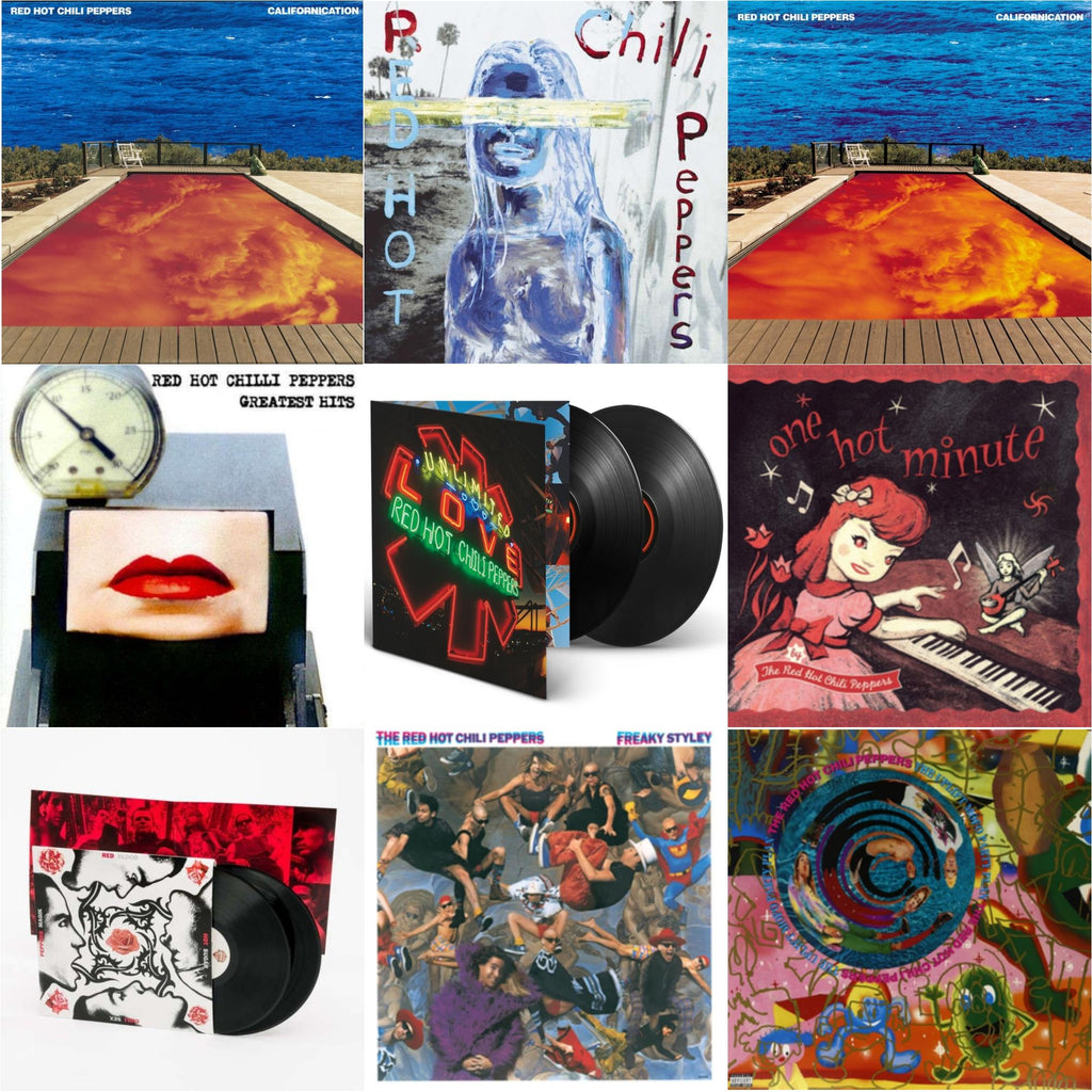 Californication (2LP/180G) & By The Way & Californication (2LP/Red & Blue Vinyl) & Greatest Hits (X) & Unlimited Love (Deluxe/2LP) & One Hot Minute & Blood Sugar Sex Magik & Freaky Styley & Uplift Mofo Party Plan