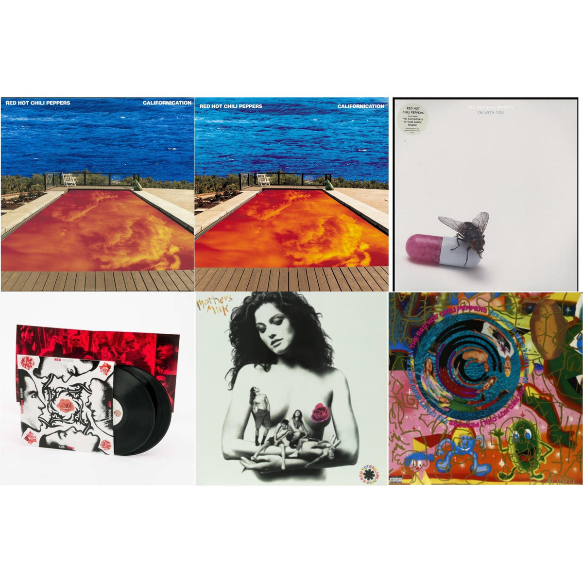 Californication (2LP/180G) & Californication (2LP/Red & Blue Vinyl) & I'm With You & Blood Sugar Sex Magik & Mother's Milk & Uplift Mofo Party Plan