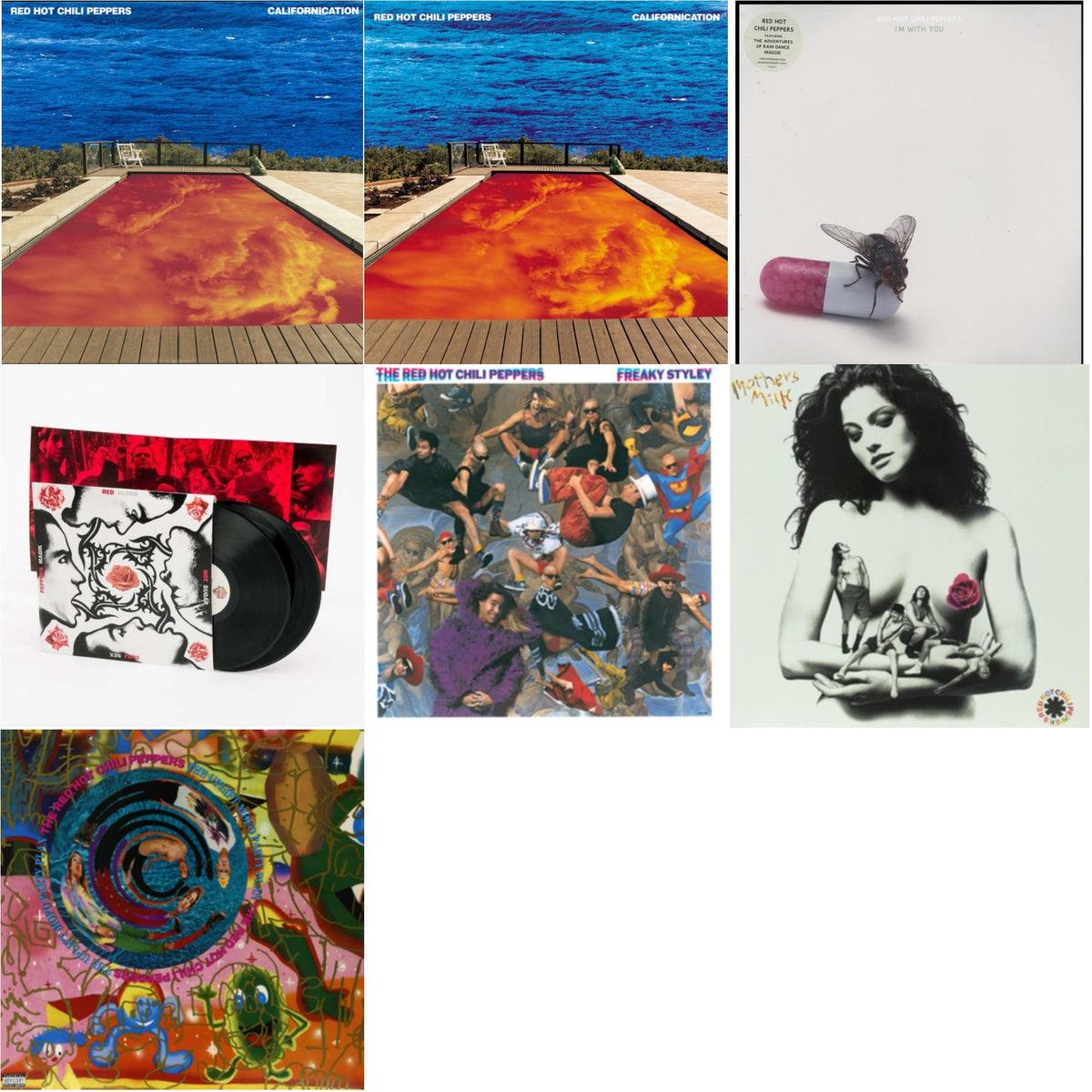 Californication (2LP/180G) & Californication (2LP/Red & Blue Vinyl) & I'm With You & Blood Sugar Sex Magik & Freaky Styley & Mother's Milk & Uplift Mofo Party Plan